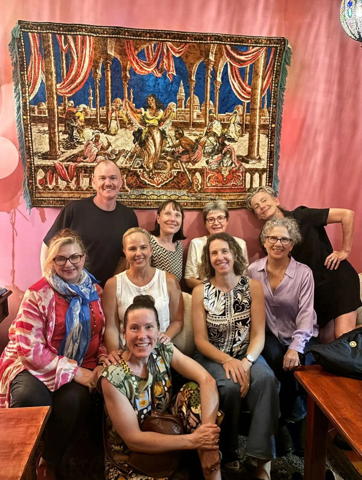 A lovely team dinner last night , with this crew ( and missing a few), celebrating the big 50 for me. Feeling the love 🧡🎂