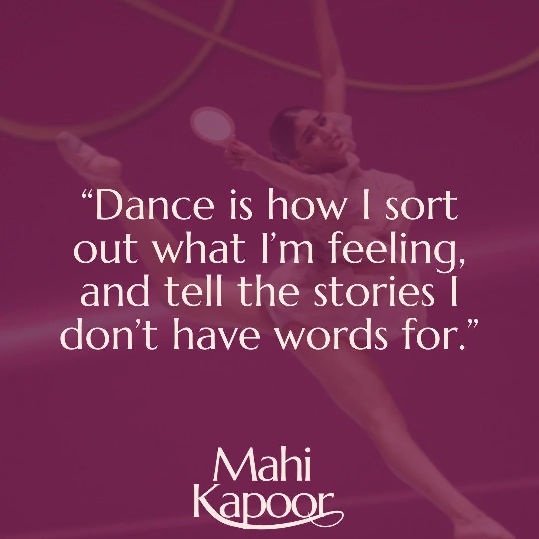 Sometimes it&rsquo;s hard to explain why dance matters to me &mdash; because it&rsquo;s not one big reason.
 ⁣
It&rsquo;s the way I sort out what I&rsquo;m feeling. It&rsquo;s how I tell stories I don&rsquo;t have words for. It&rsquo;s just&hellip; m