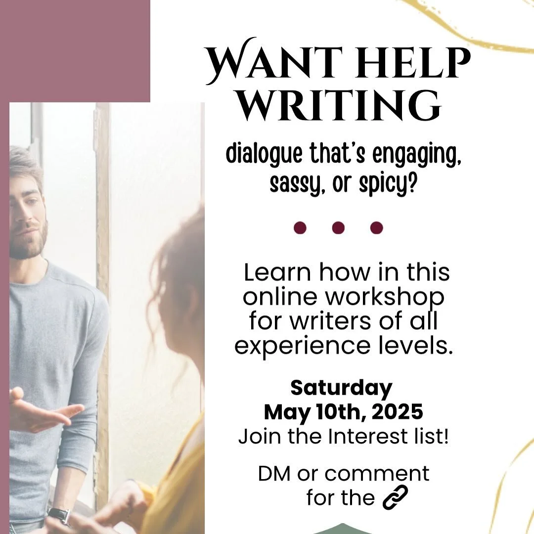 There is 1 spot left for an Author Participant if any others want to workshop a scene! There are also a couple more observer spots, if you just want to watch! 

Message me or @thornsnroses.co for more info! 

#authorworkshop #writingworkshop #writing