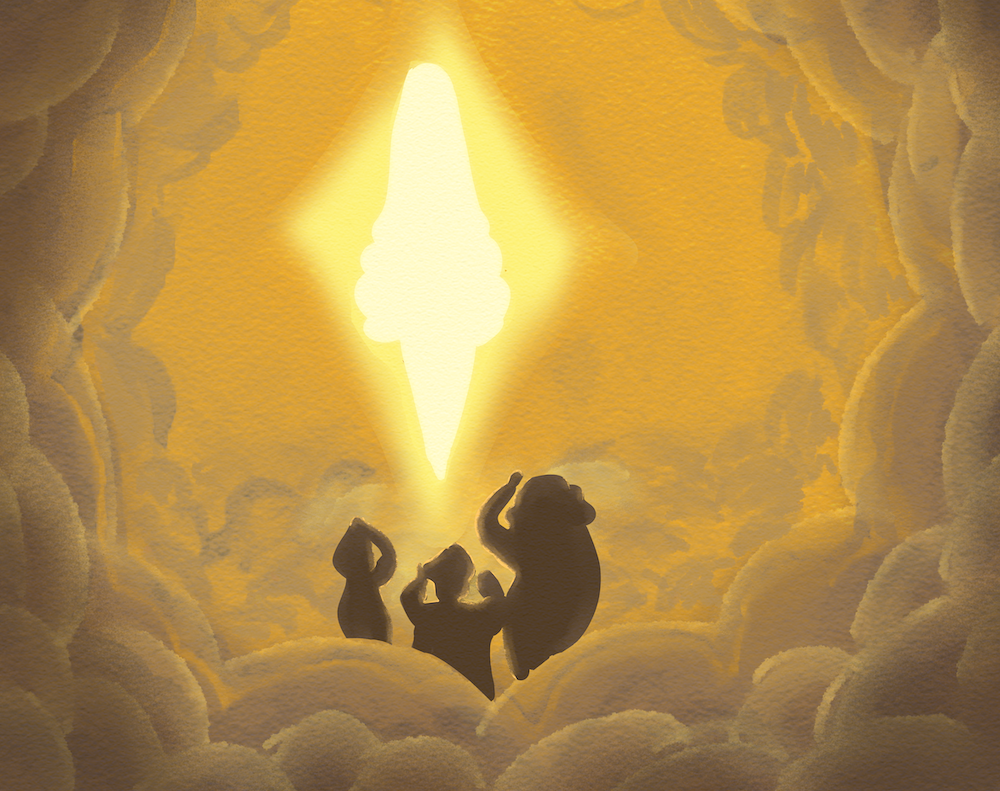 This is my second style frame I did for the story. Using the same method I did for the first one, I used watercolor for the values then moved it to clip studio for the colors and other textures