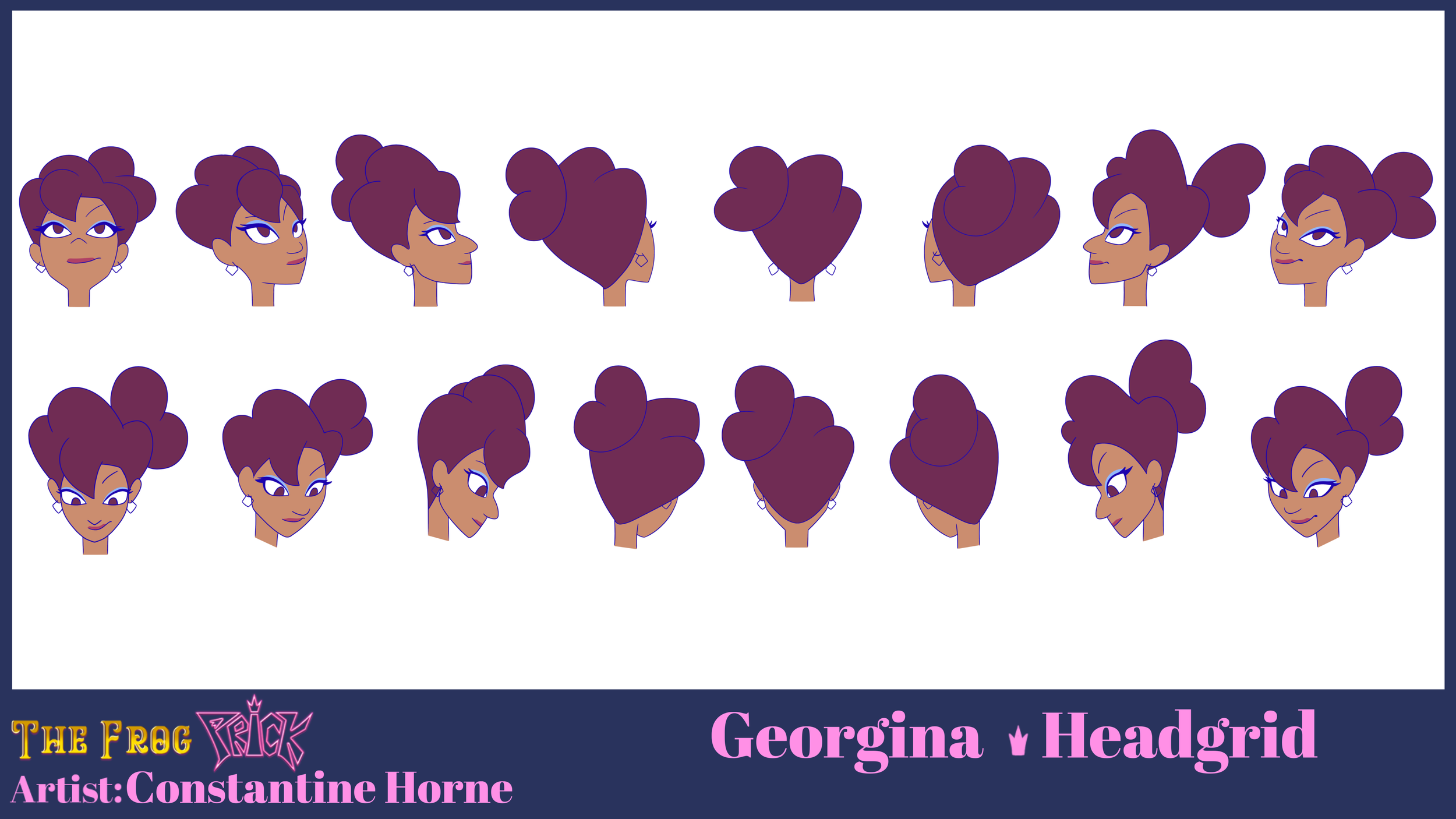 Head grid I did for the lead female singer Georgina