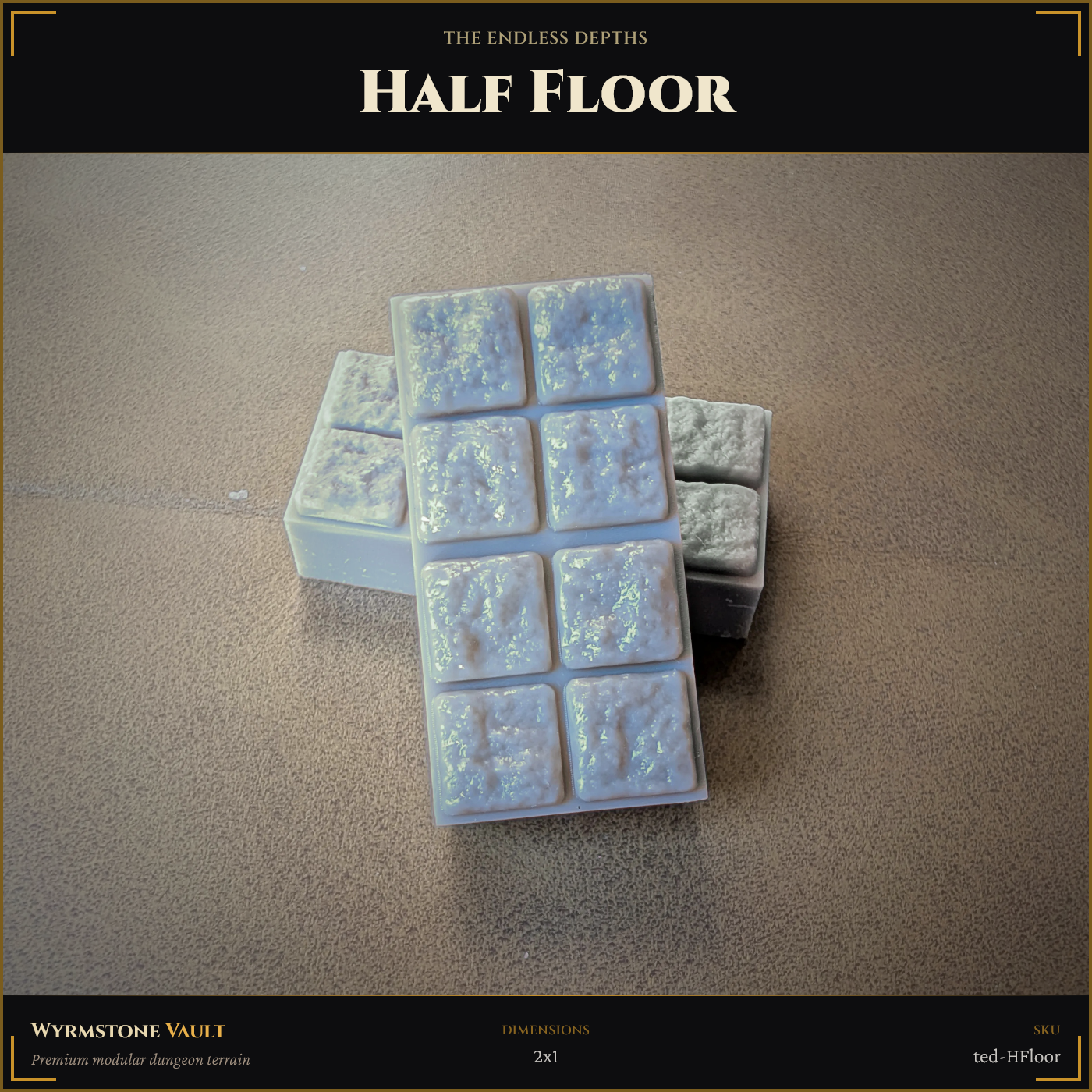 Standard Half Floor (2x1) - Unpainted