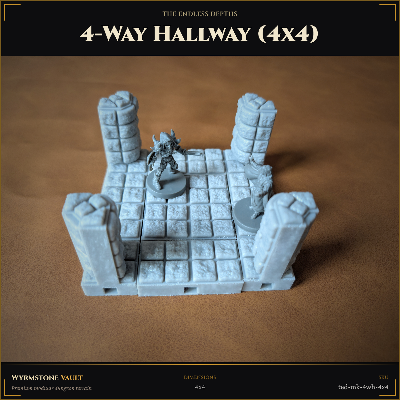Straight Hallway (4x4) - Unpainted