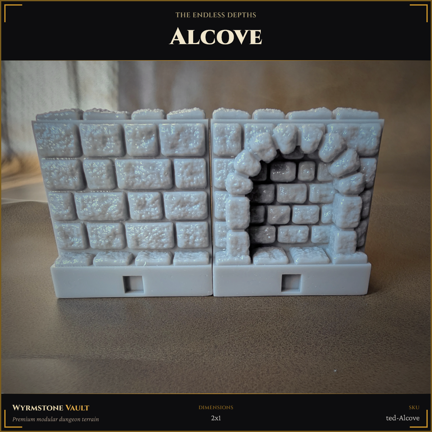 Alcove (2x1) - Unpainted