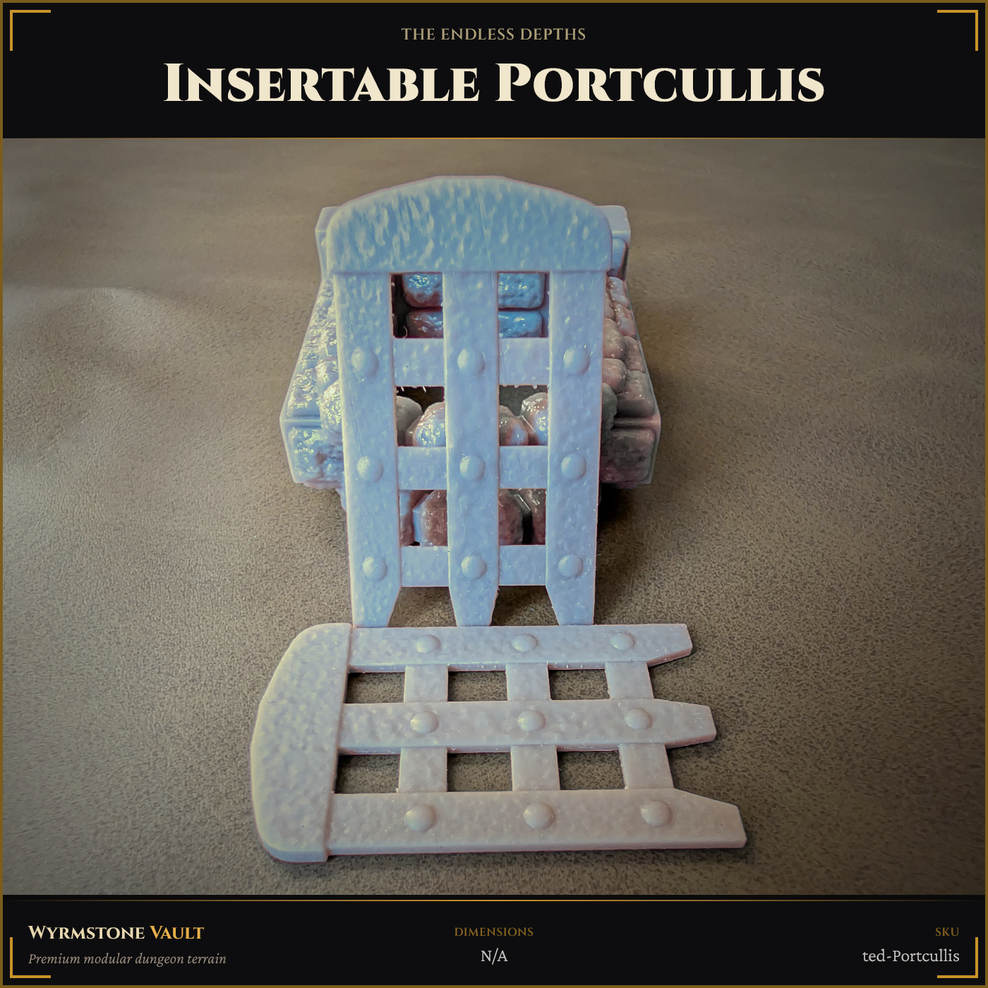 Insertable Portcullis - Unpainted