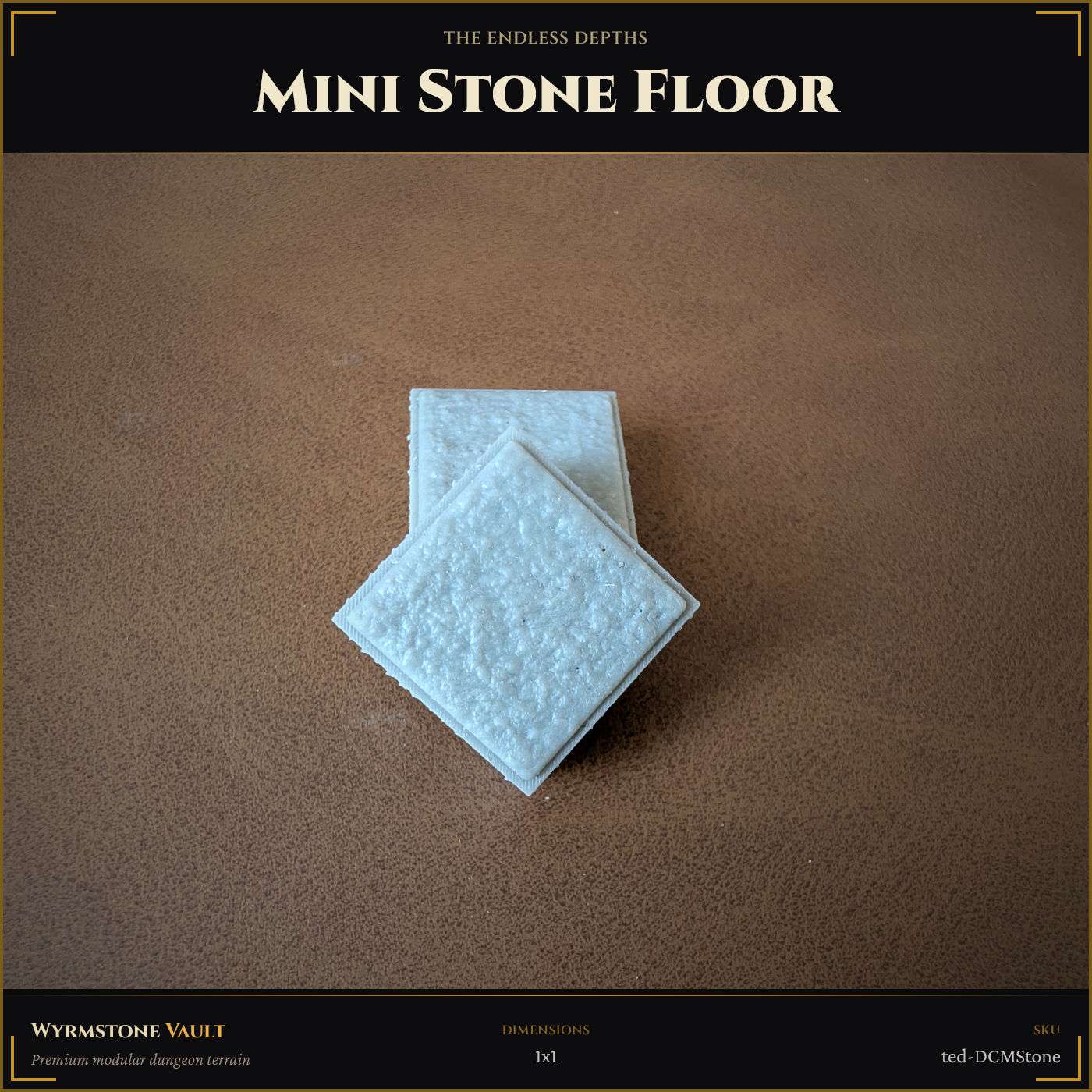 Mini Stone Floor (1x1) - Unpainted