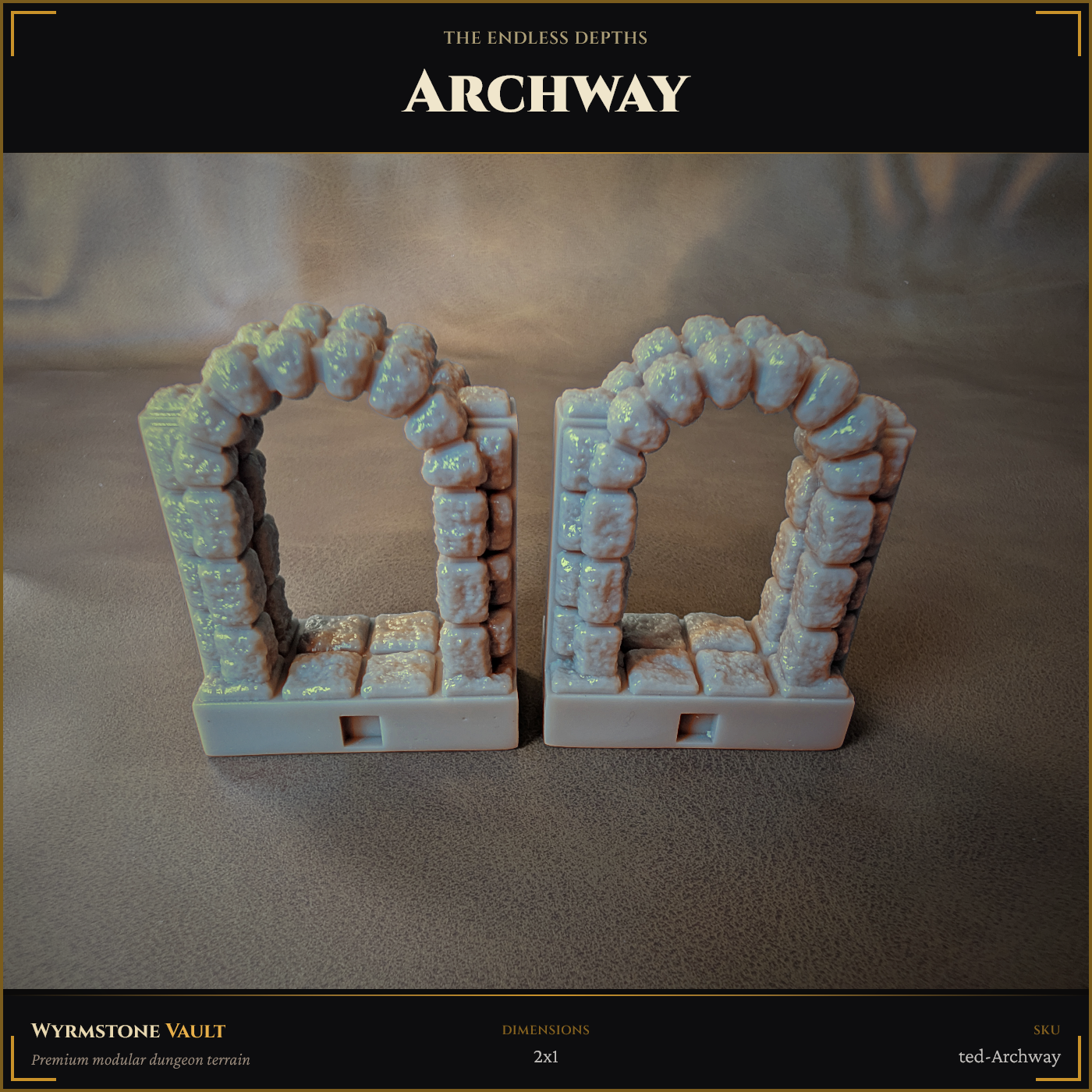 Archway (2x1) - Unpainted