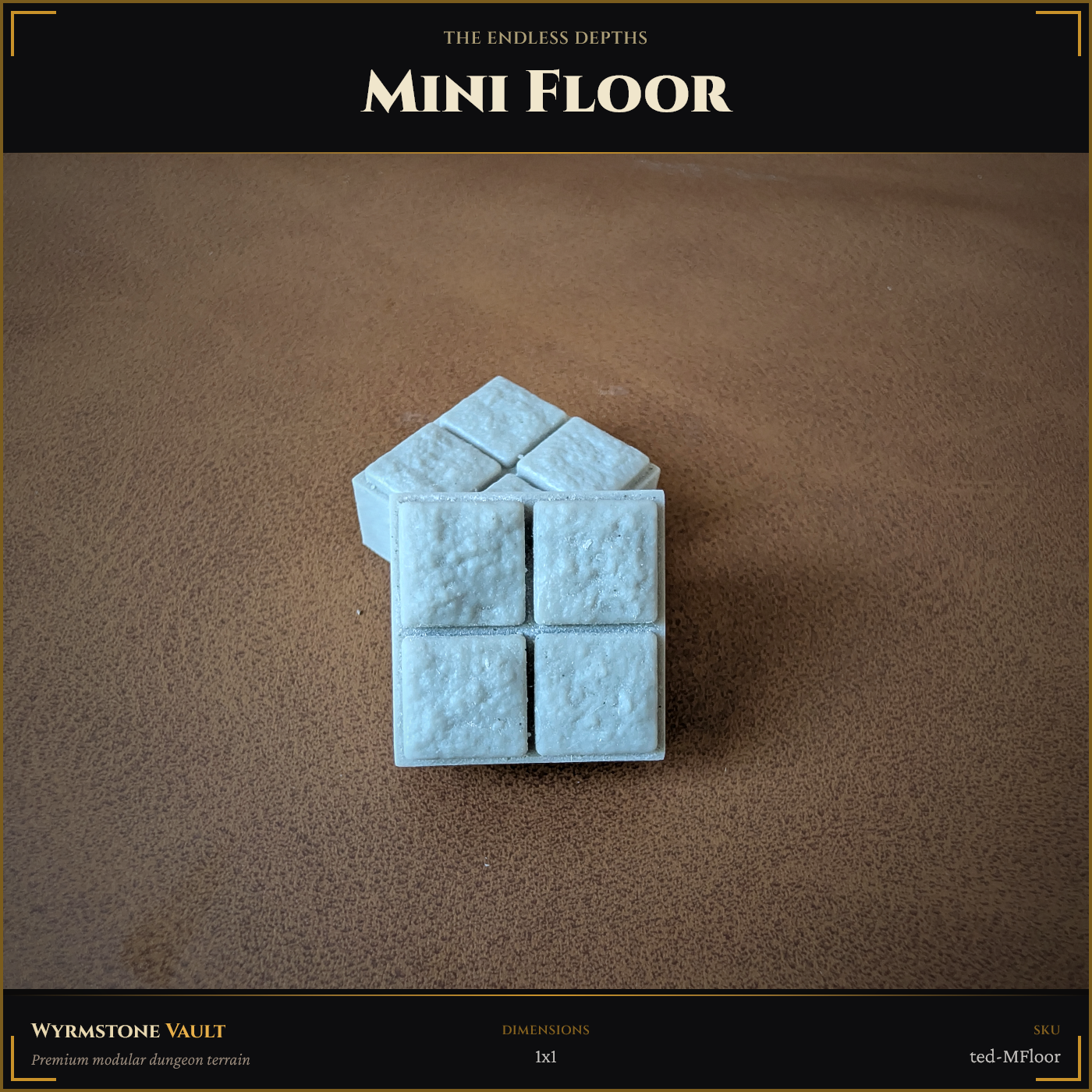 Standard Mini Floor (1x1) - Unpainted