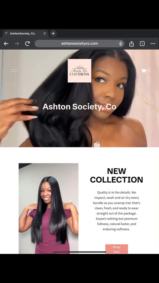 The wait is finally over. The official website is now LIVE! Your new favorite bundles? Only a click away. No delays, just premium extensions, fast shipping, plus pro tips + FAQs so your install stays flawless. Go claim yours at ashtonsocietyco.com π€