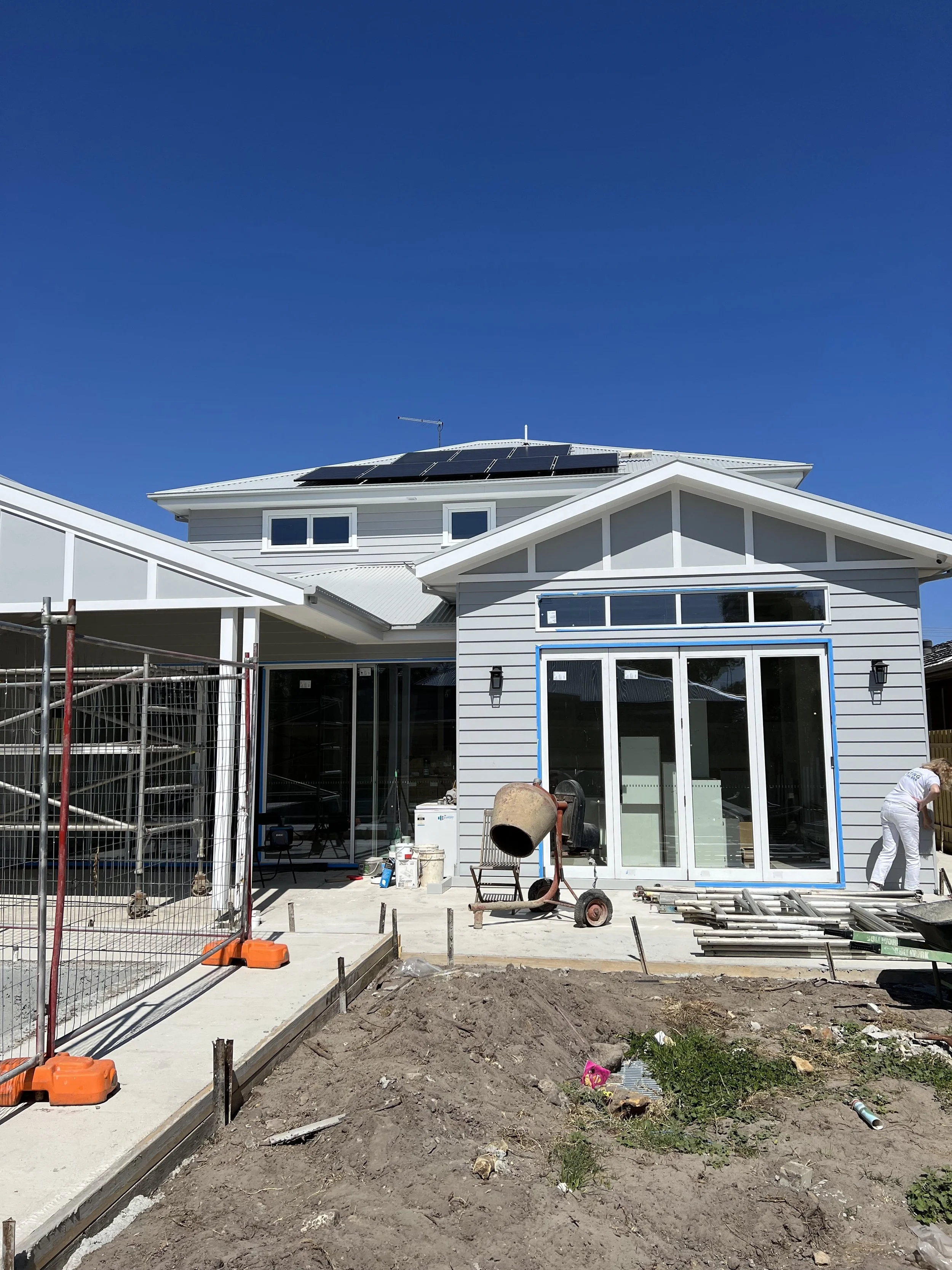 Exterior house painted in Brunswick