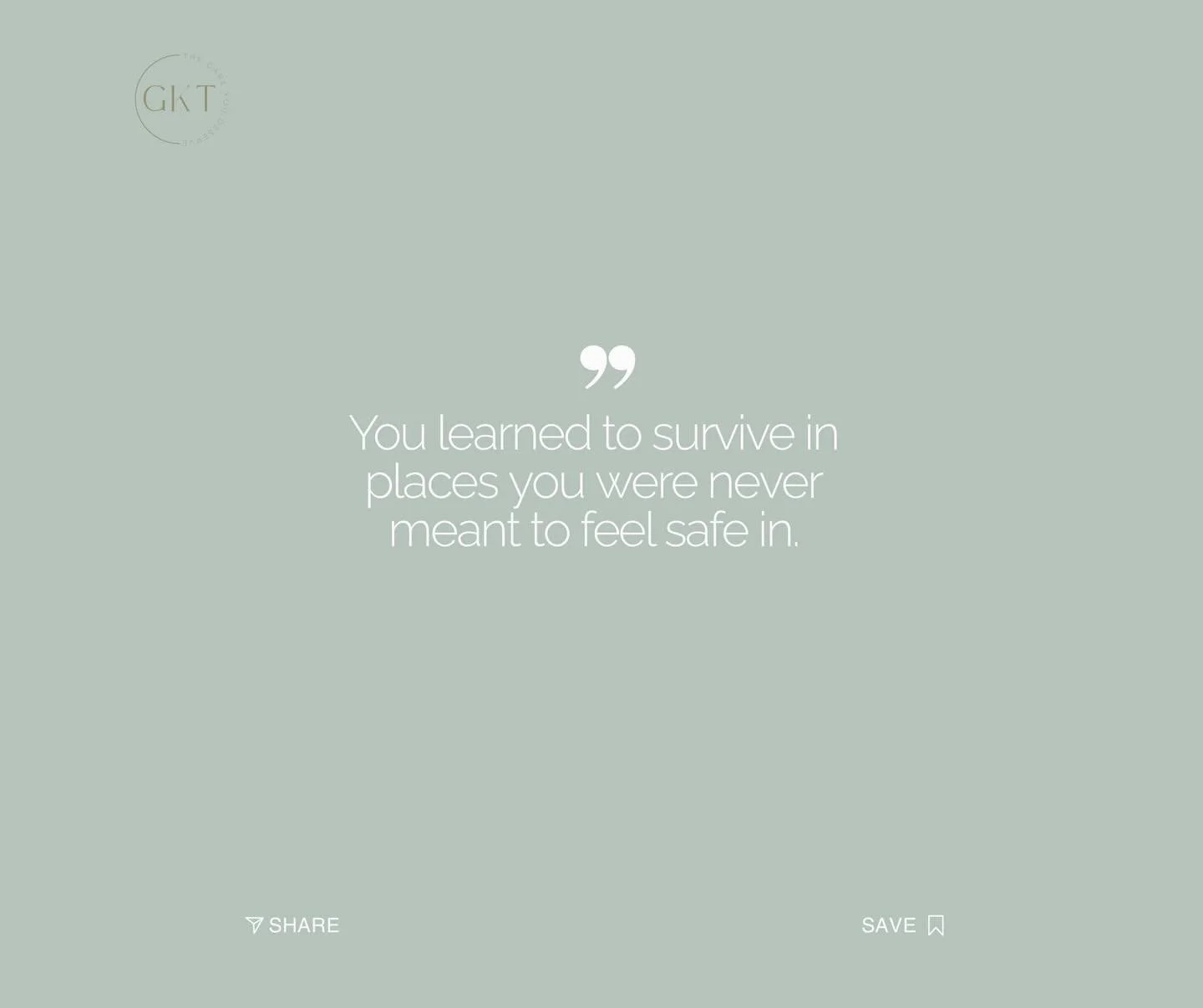 You learned how to breathe in rooms that were never meant to hold me gently.

Turned survival into routine, silence into strength.

It&rsquo;s strange how you can build a version of &ldquo;okay&rdquo; in places that never felt like home but here you 