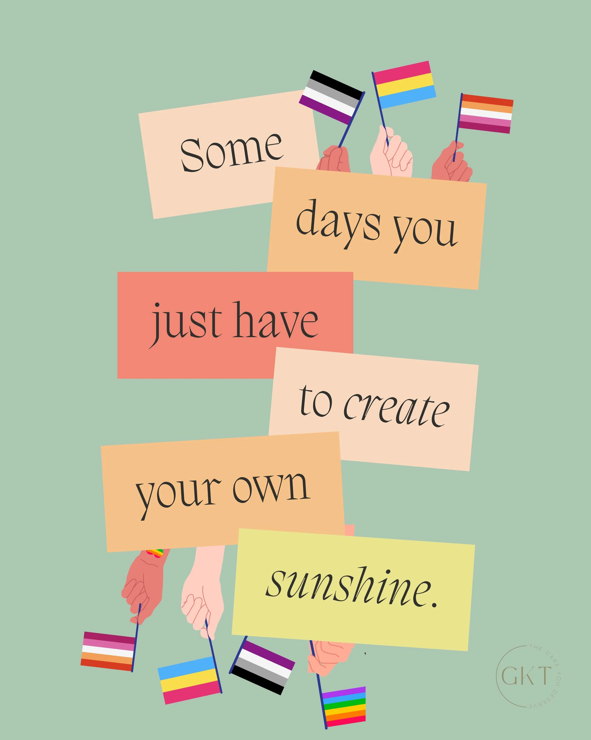 The sun shines brightest when everyone is free to be themselves. 🌞

Happy Pride Month&mdash;keep shining, keep loving, keep being you.🏳️&zwj;🌈

#pride #loveislove #pridemonth #communitysupport #mentalhealthawareness