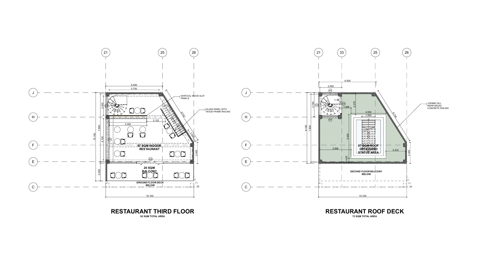 Restaurant Third Floor and Roof Deck Plan.png