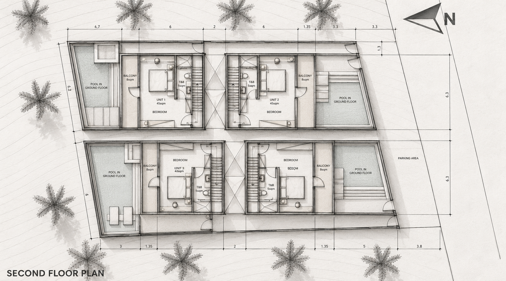 Hand-Rendered Second Floor Plan.png