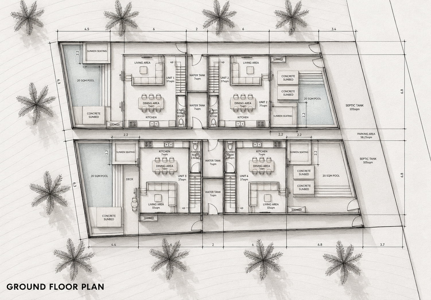 Hand-Drawn Ground Floor Plan with Pools and Palms.png