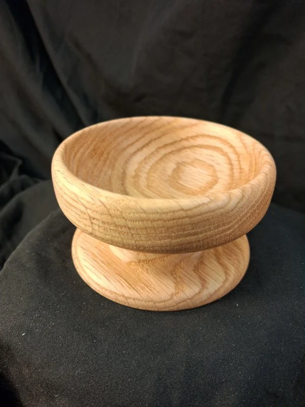 A small wooden bowl