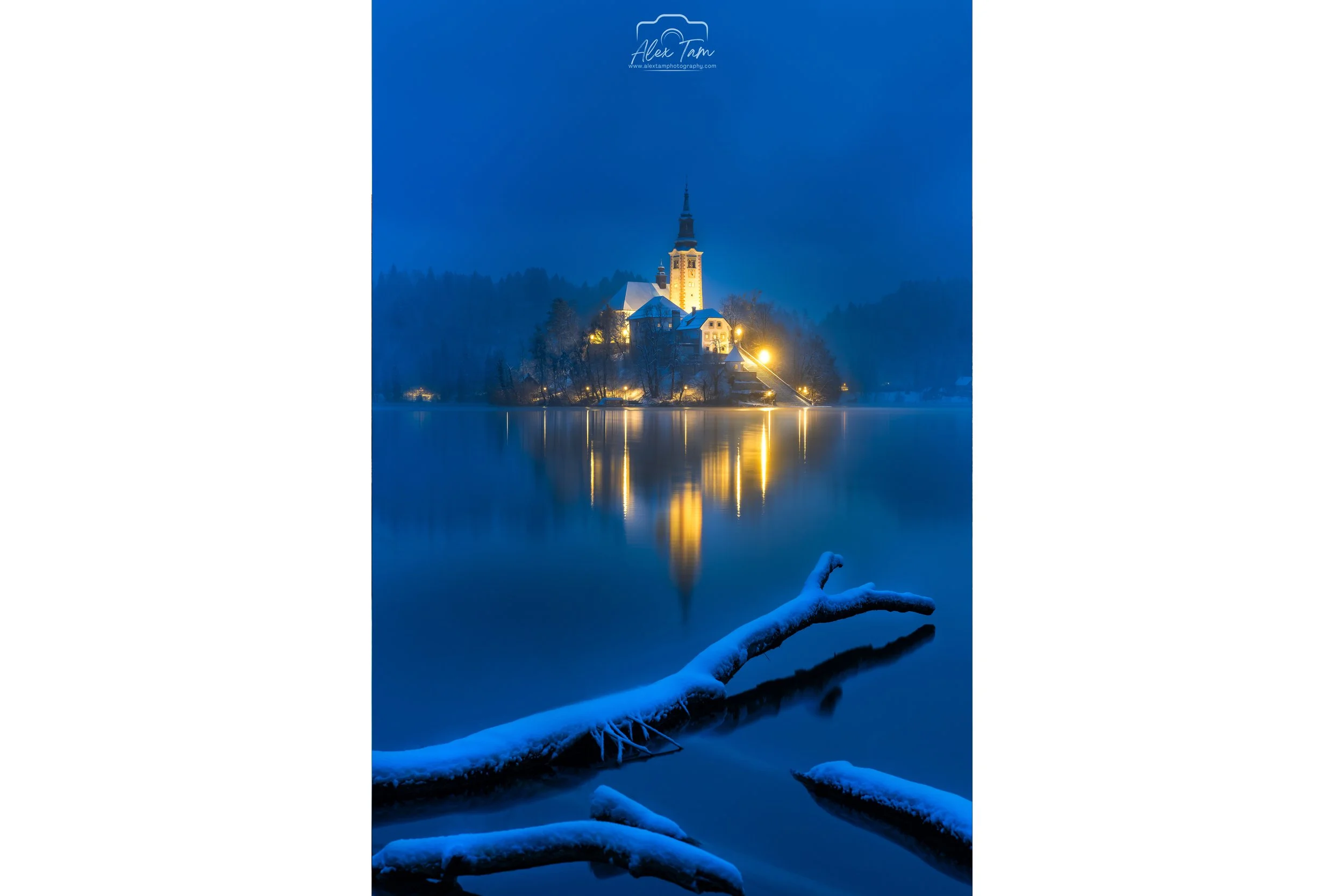 Lake Bled blue hour