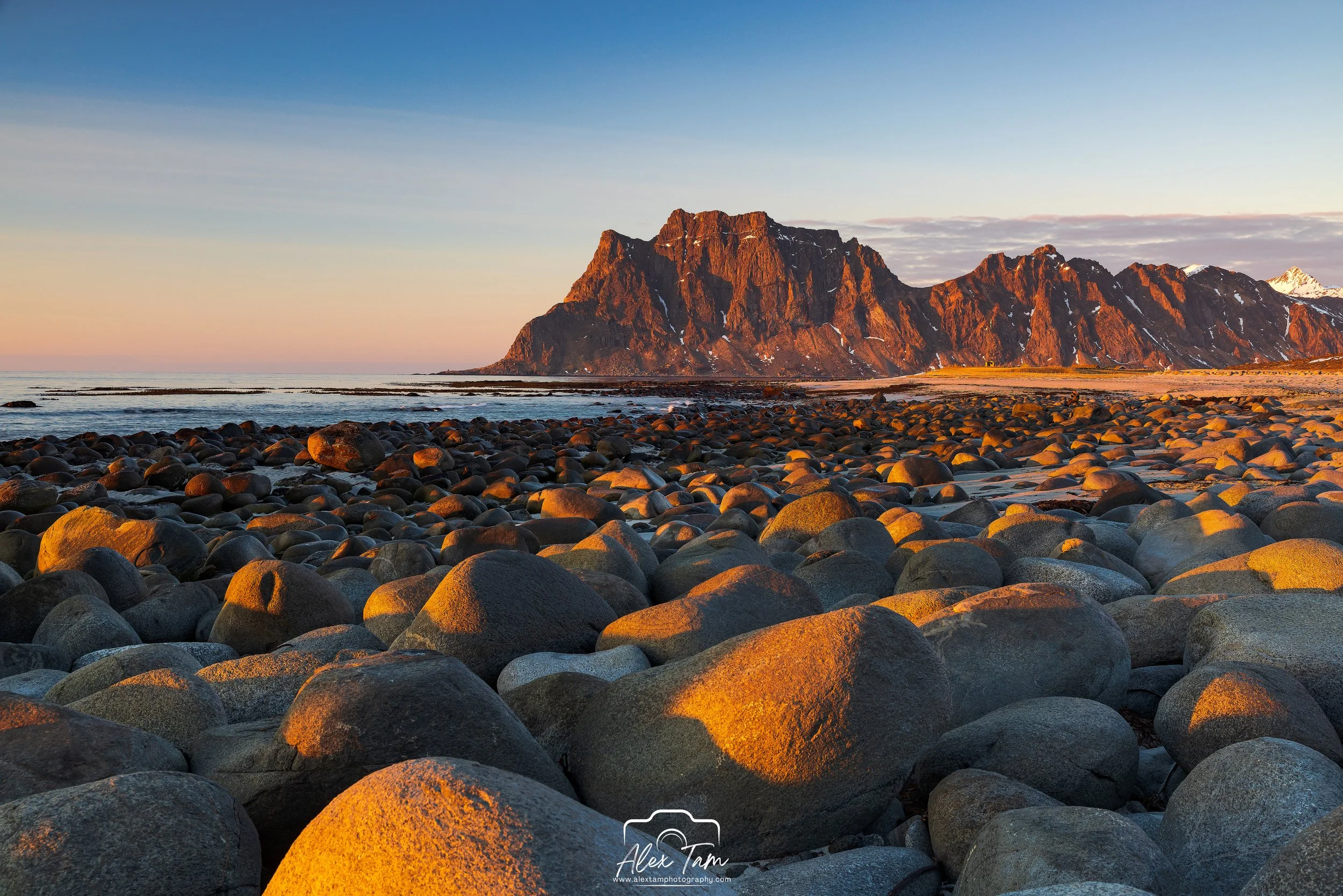 Uttakleiv Beach sunset