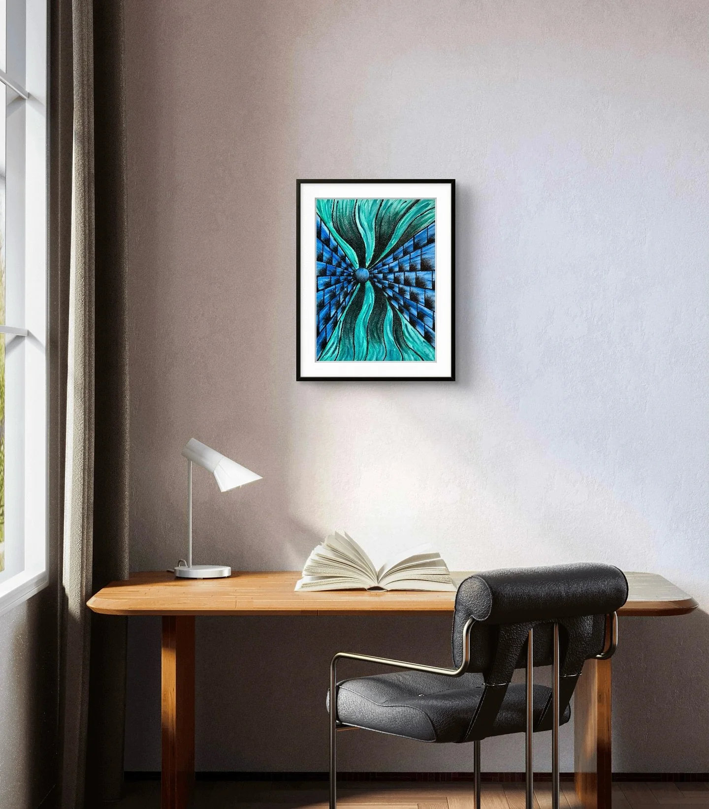 When I started to lie down the charcoal layer I knew I had found something I wanted to explore more and a style I would stick with for awhile. 

Water in the Walls, Watercolor and charcoal, 9&rdquo;x 12&rdquo;.
Original painting available at link in 