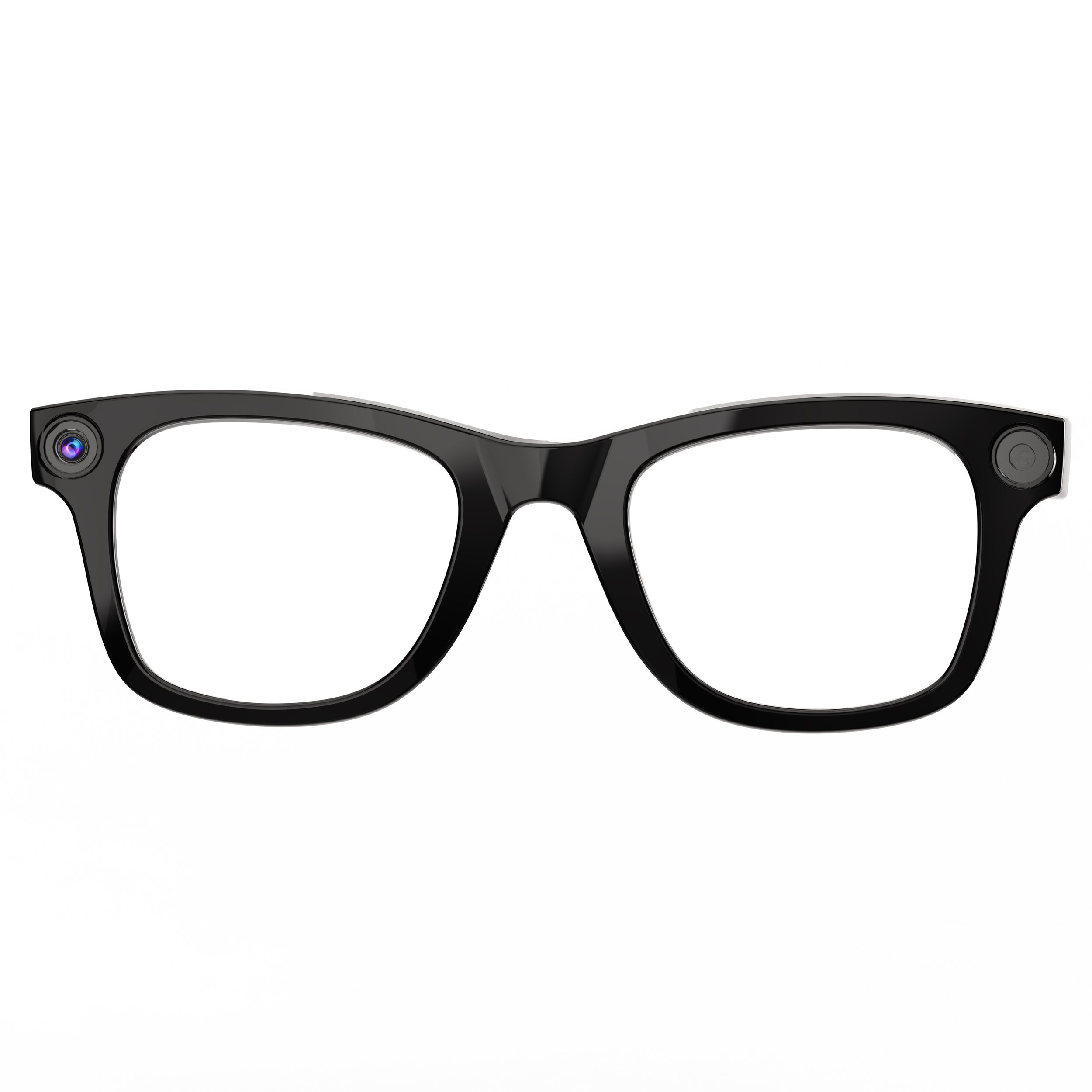 Front view of BZOO Alpha anti-blue light smart glasses.