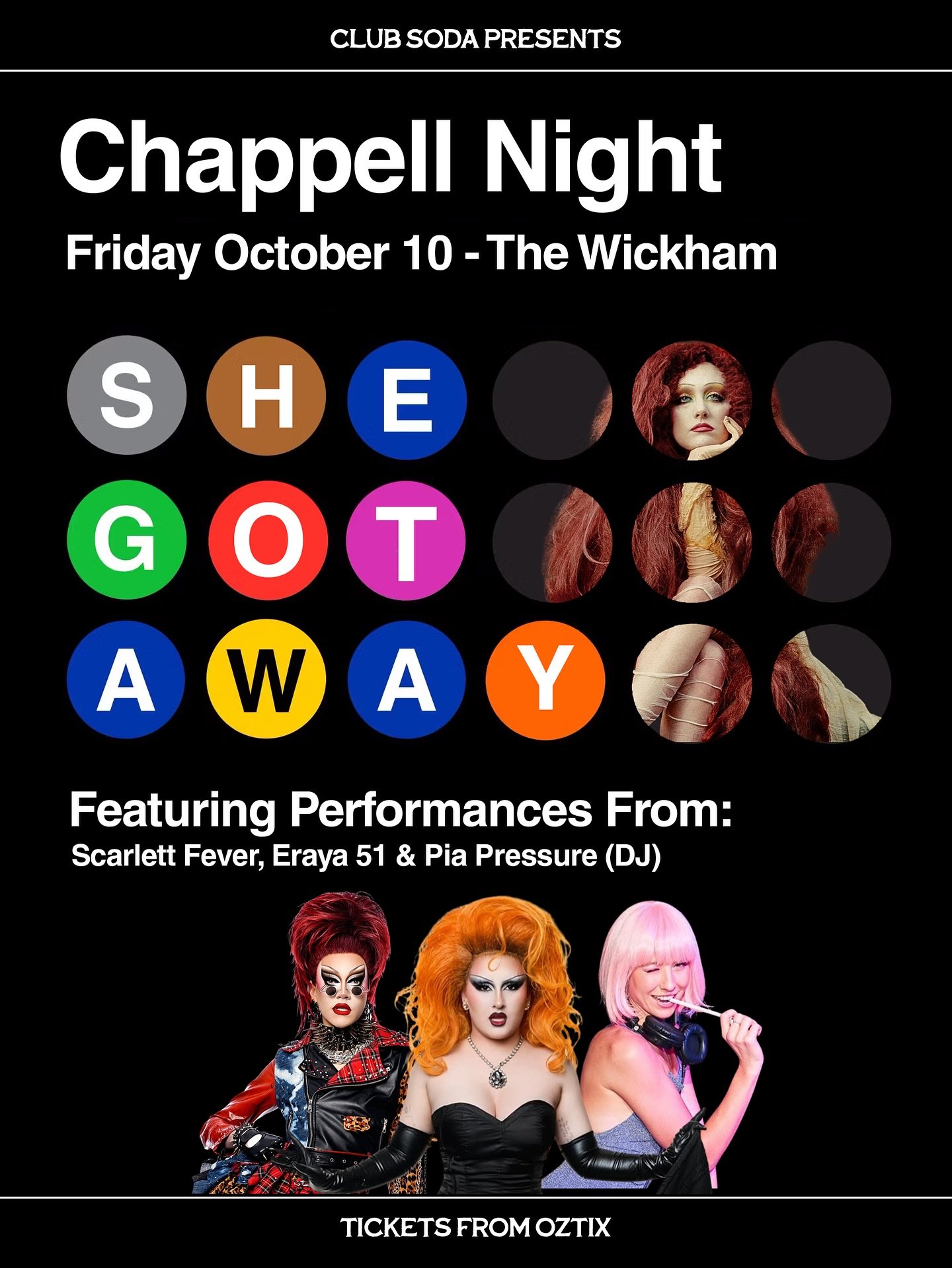 💋 PERFORMERS ANNOUNCED 💋
We&rsquo;re just over a week away from Chappell Night at @thewickham and we are livinggg to announce @thescarlettfever and @eraya51drag will be joining @pia.pressure to slay the house down to all your fave Chappell songs ✨?