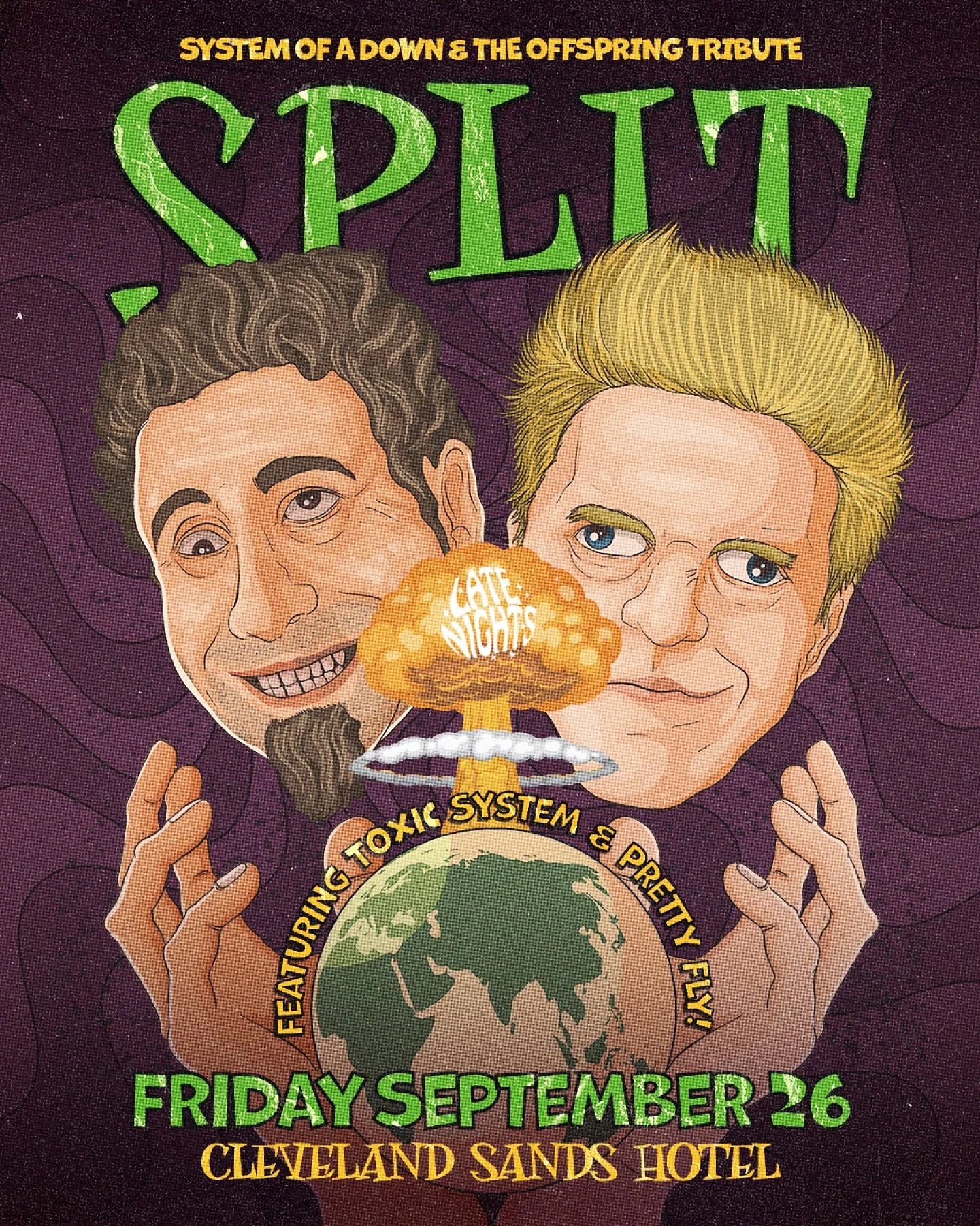 WAKE UP! Welcome to the first SPLIT: a night celebrating the chaos and glory of the 90s and early 00s, the golden age of chain wallets and cargo shorts. A night of Nu Metal, Pop Punk, and Grunge&hellip; or, as it&rsquo;s known in 2025, &lsquo;Divorce