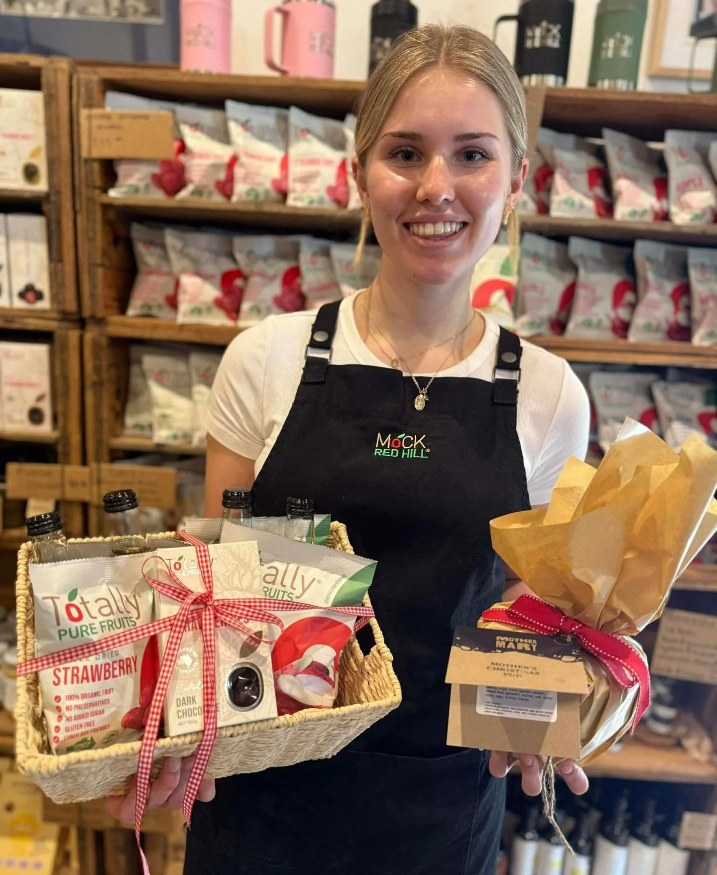Santa has come early delivering gifts 🎁 

We now have our gorgeous Christmas hampers available in our farm gate and at our upcoming December markets - as well as Mother Mary&rsquo;s Christmas pudding 🎄🎅

In these gorgeous hampers, you&rsquo;ll rec