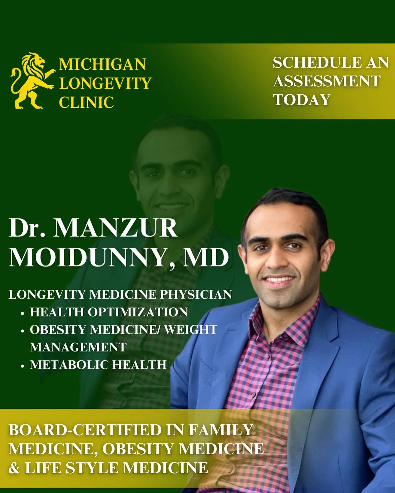 Visit us today for an evidence based Longevity Assessment. Currently we have a money back guaranteed offer for your assessment.

See why we are the best at what we do.