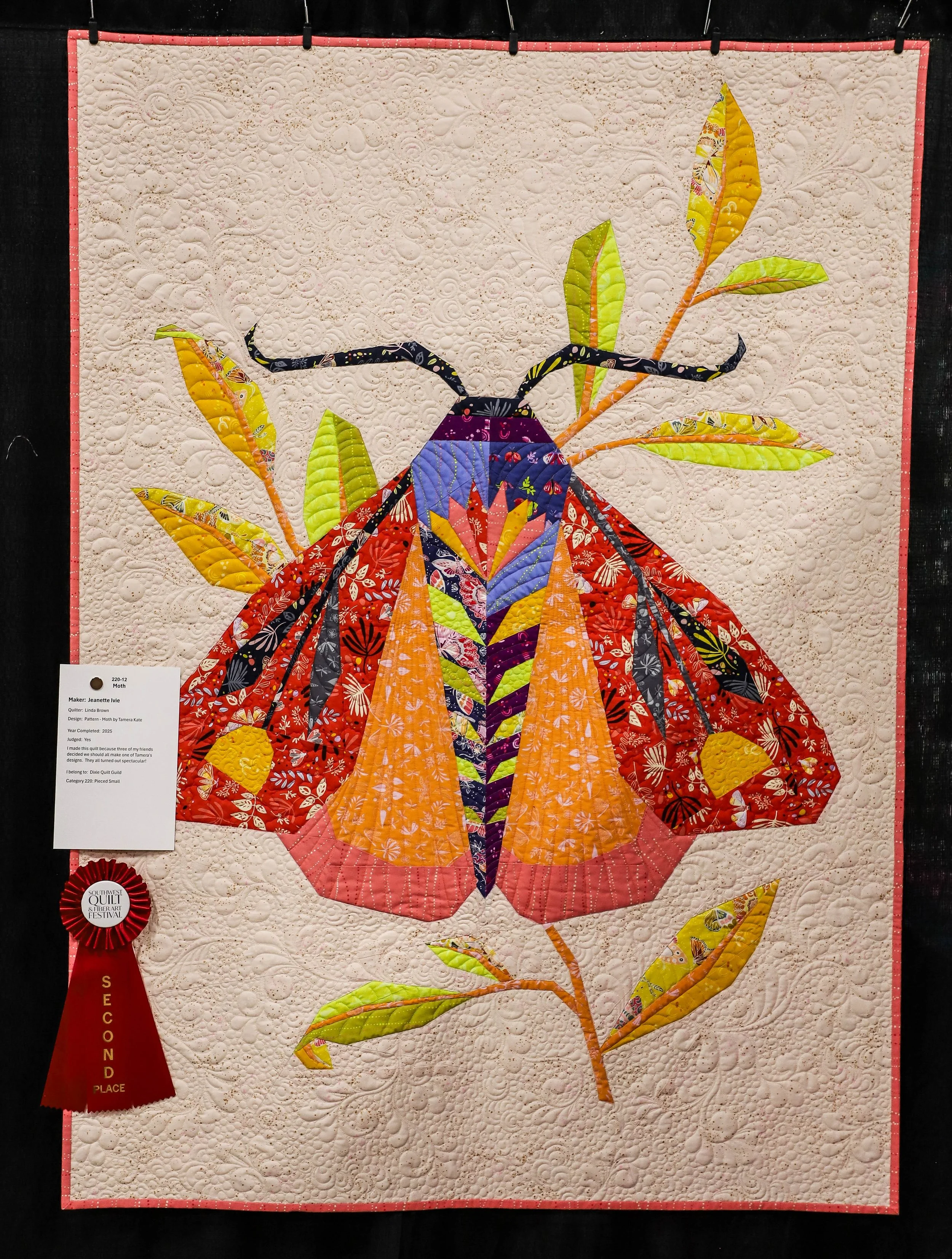 Pieced Small 2nd Place - Jeanette Ivie - Moth