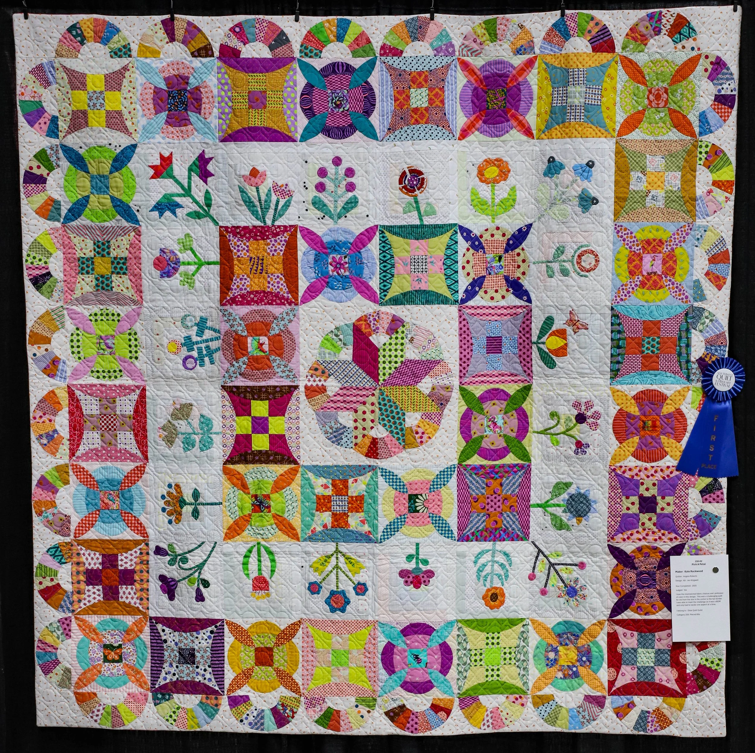 Pieced Kits 1st Place - Kate Rockwood - Pick A Petal