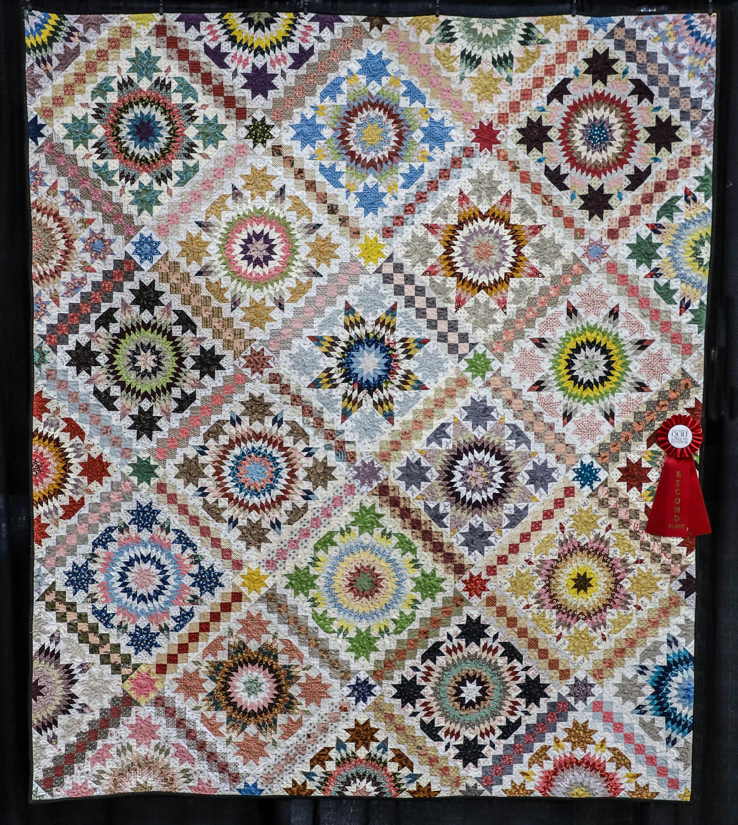 Pieced Medium 2nd Place - Marsha Buccambuso - Stars Upon Stars