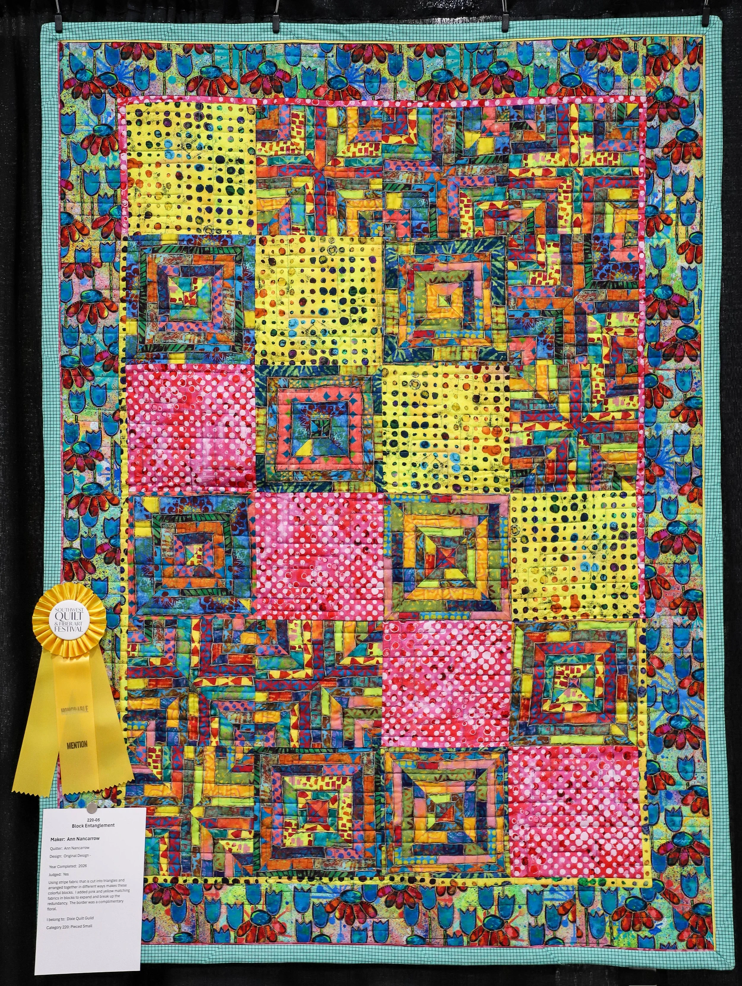 Pieced Small HM - Ann Nancarrow - Block Entanglement