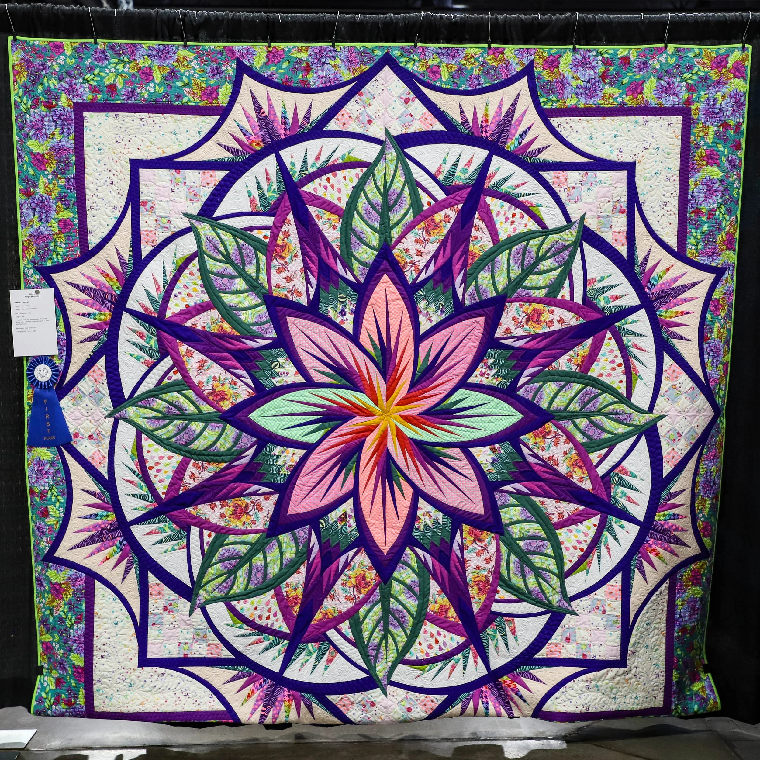 Pieced Large 1st Place - Paula Le - Jungle Magnolia