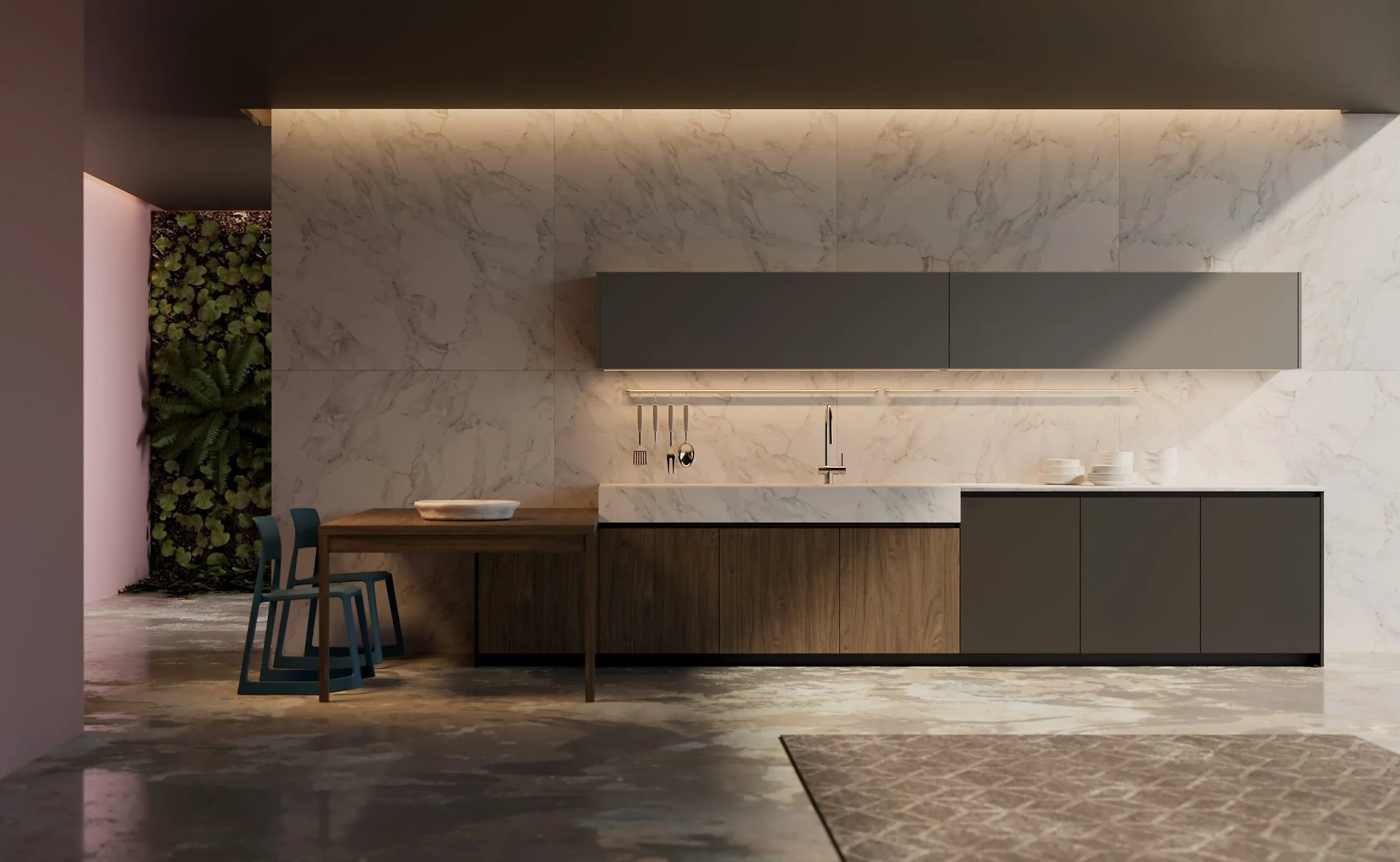 KITCHEN FURNITURE 3D rendering Athens - MV VISUALAB architectural services