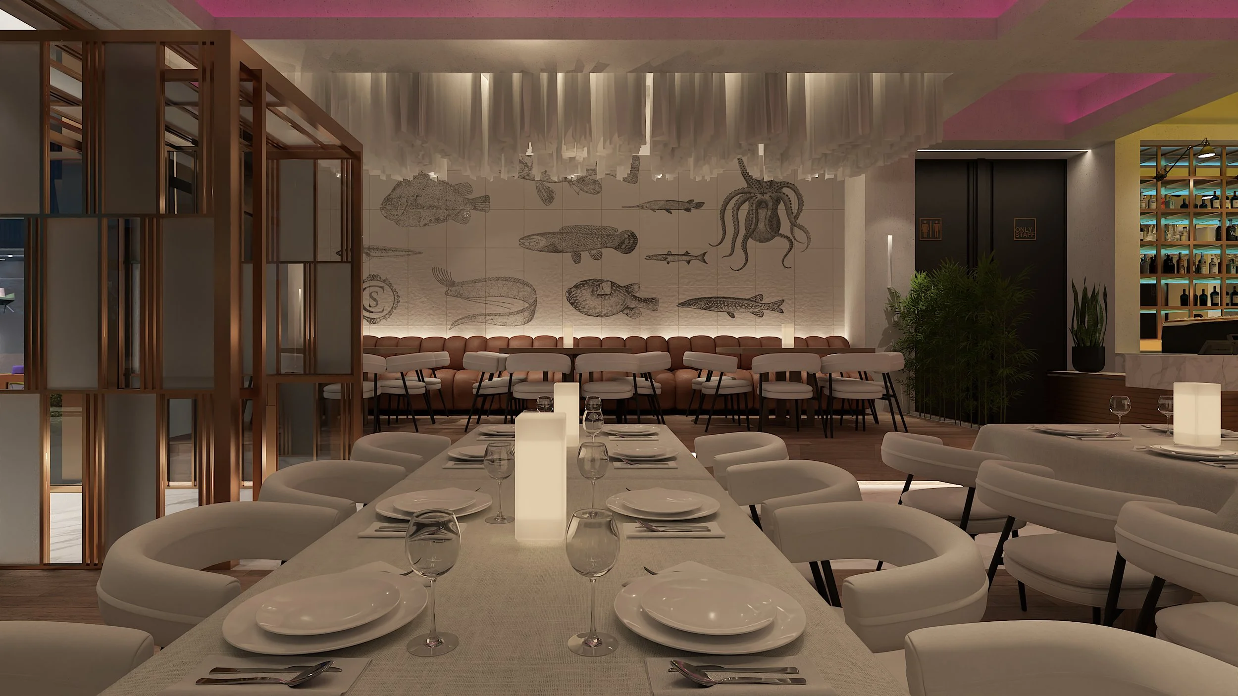 Restaurant 3D Renderings Ellinikon