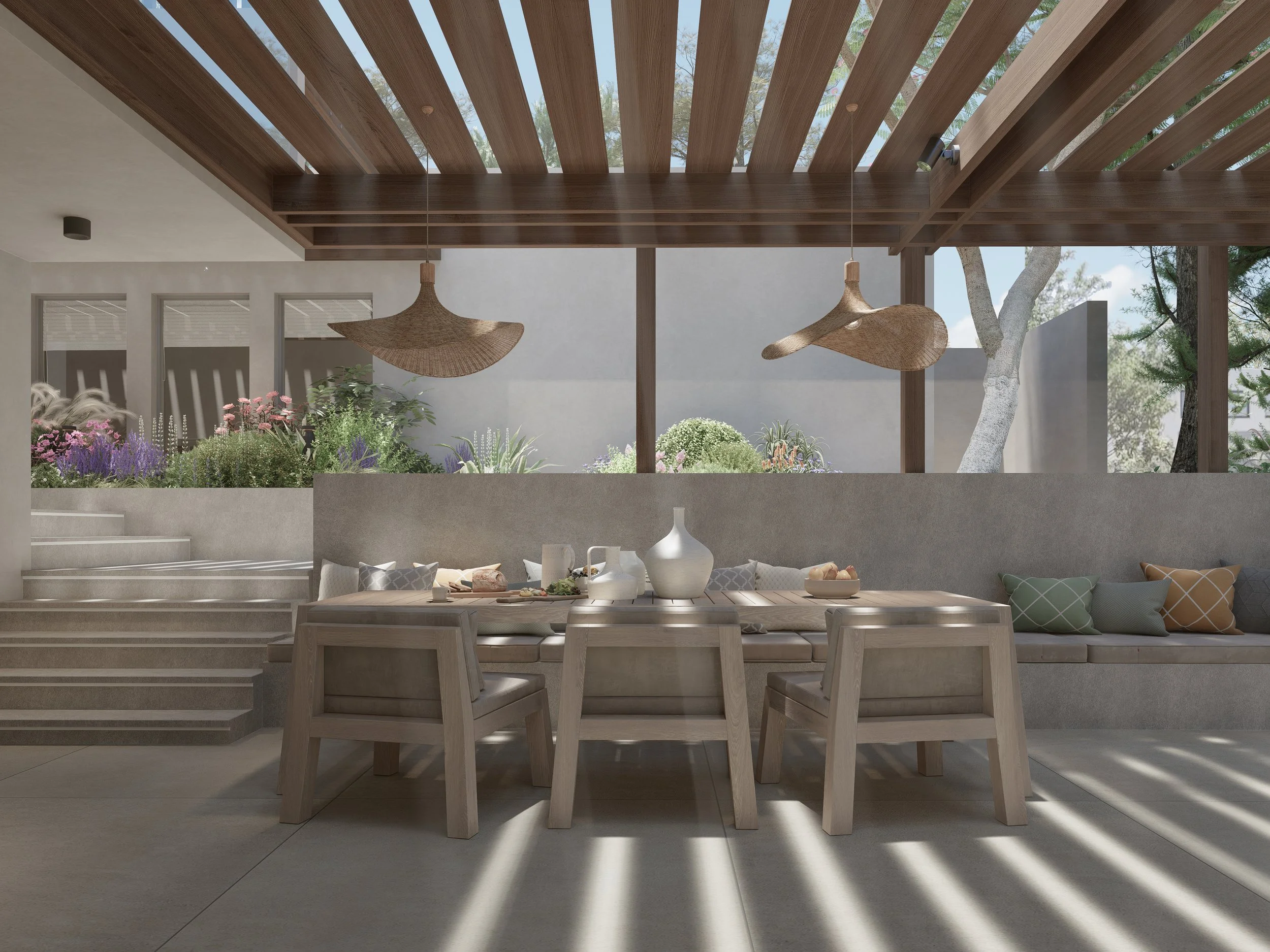 Villa Exterior Renderings Attica