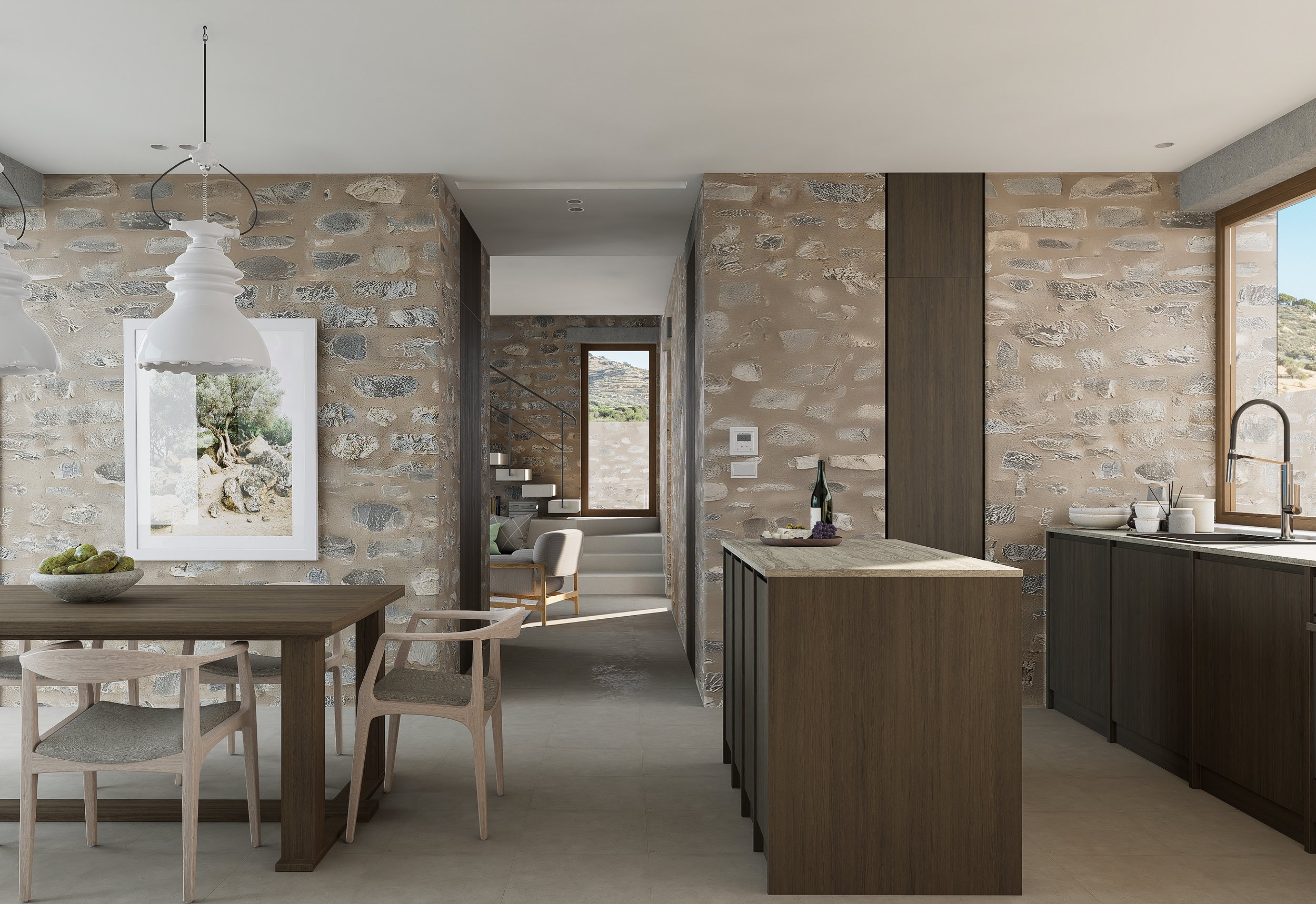 Monolithoi - Interior 3D Renderings