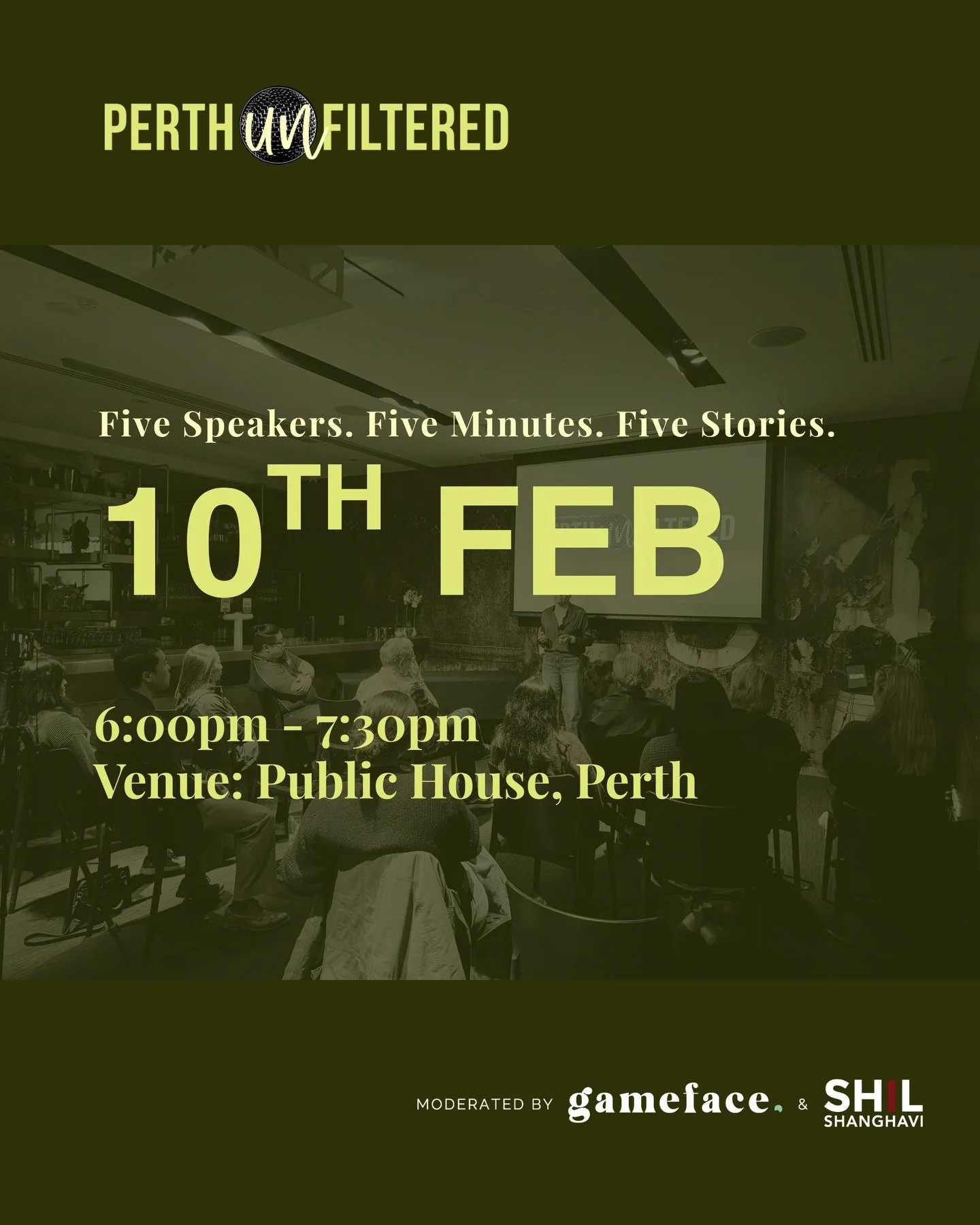 Just under 2 weeks until we hear our next round of 5 stories! 🥳

Grab your ticket and join us for personal stories that are guaranteed to make you feel connected, entertained and 100% human. ☺️

Link in bio 🎫 

#perthunfiltered #perthstories #perth