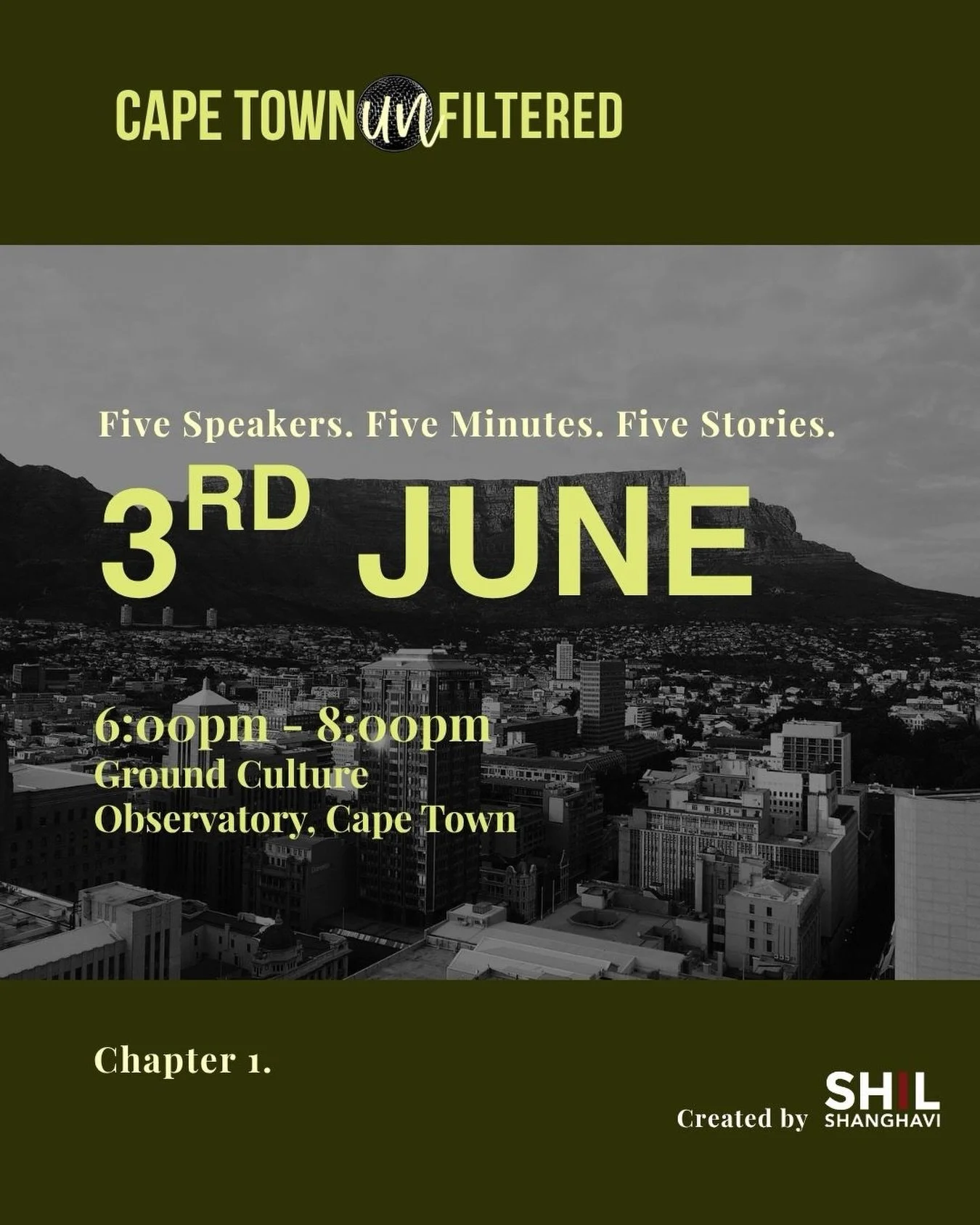 🇿🇦Cape Town!

This isn&rsquo;t another networking night or panel talk - it&rsquo;s a room full of real humans, raw stories, and zero digital noise.

🎤We&rsquo;re bringing Unfiltered to Cape Town for the very first time!

👉On June 3rd, join us @gr