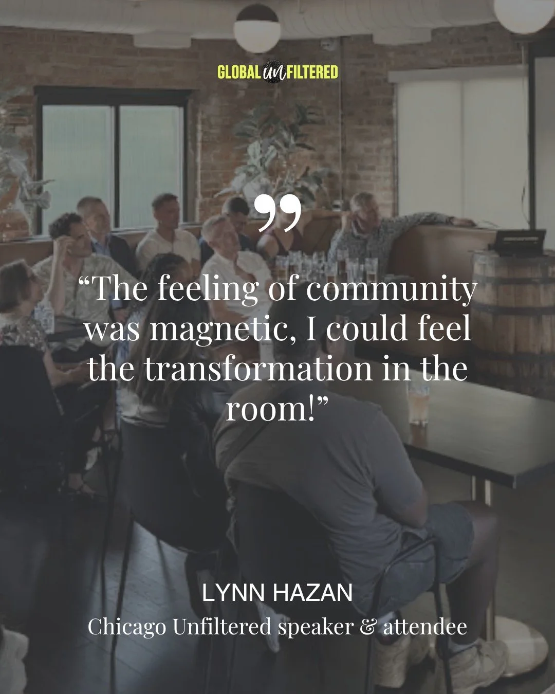 Some rooms just feel different👏

When people come together with openness, curiosity and a willingness to truly listen, something powerful happens.

Lynn described that feeling as &ldquo;magnetic&rdquo;, and we love that💛

Unfiltered is about more t