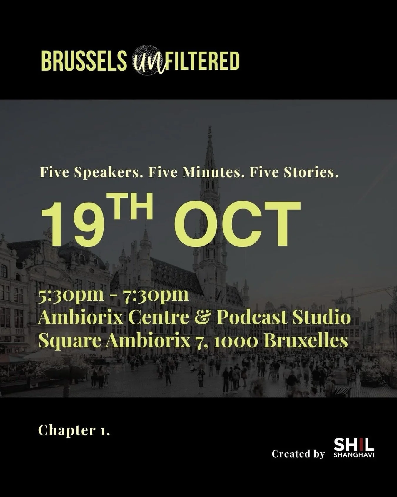 BRUSSELS, YOU&rsquo;RE NEXT 🇧🇪

We&rsquo;re incredibly excited to announce that Unfiltered is coming to Brussels🤩

And with Brussels joining us, we&rsquo;re now officially in 7 cities around the world!🌍

👇Same Unfiltered format:

Five people.
Fi