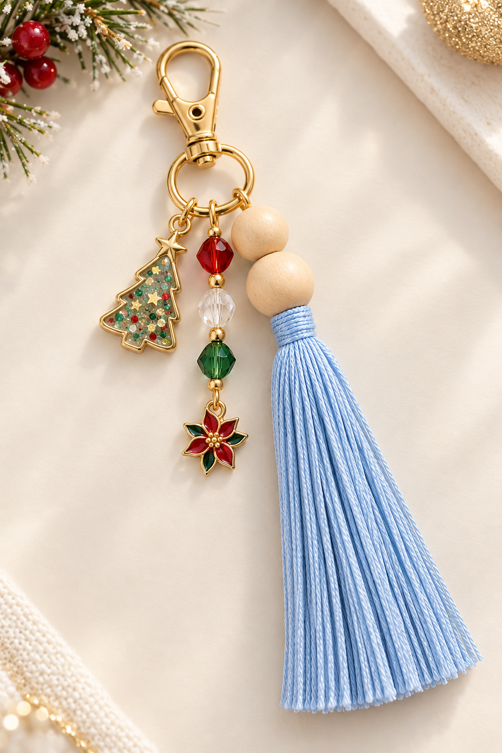 Festive Pine Tree Tassel Keychain Set.png