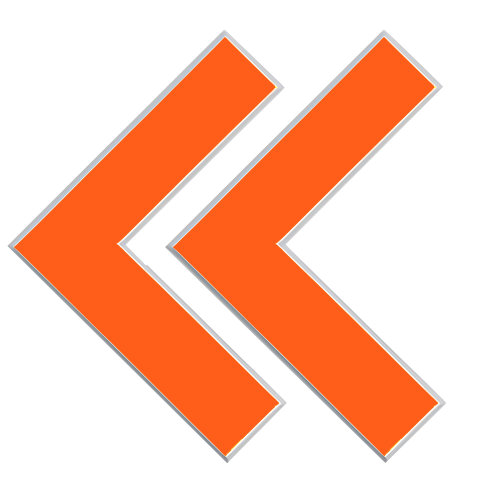 Two orange quotation mark icons on a black background.