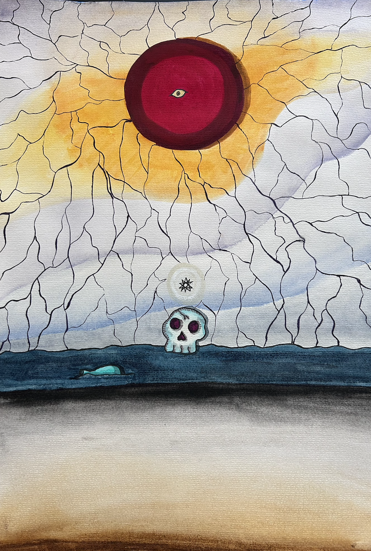 Alchemy, 2021 - 17x30cm - Watercolor and ink in cotton paper