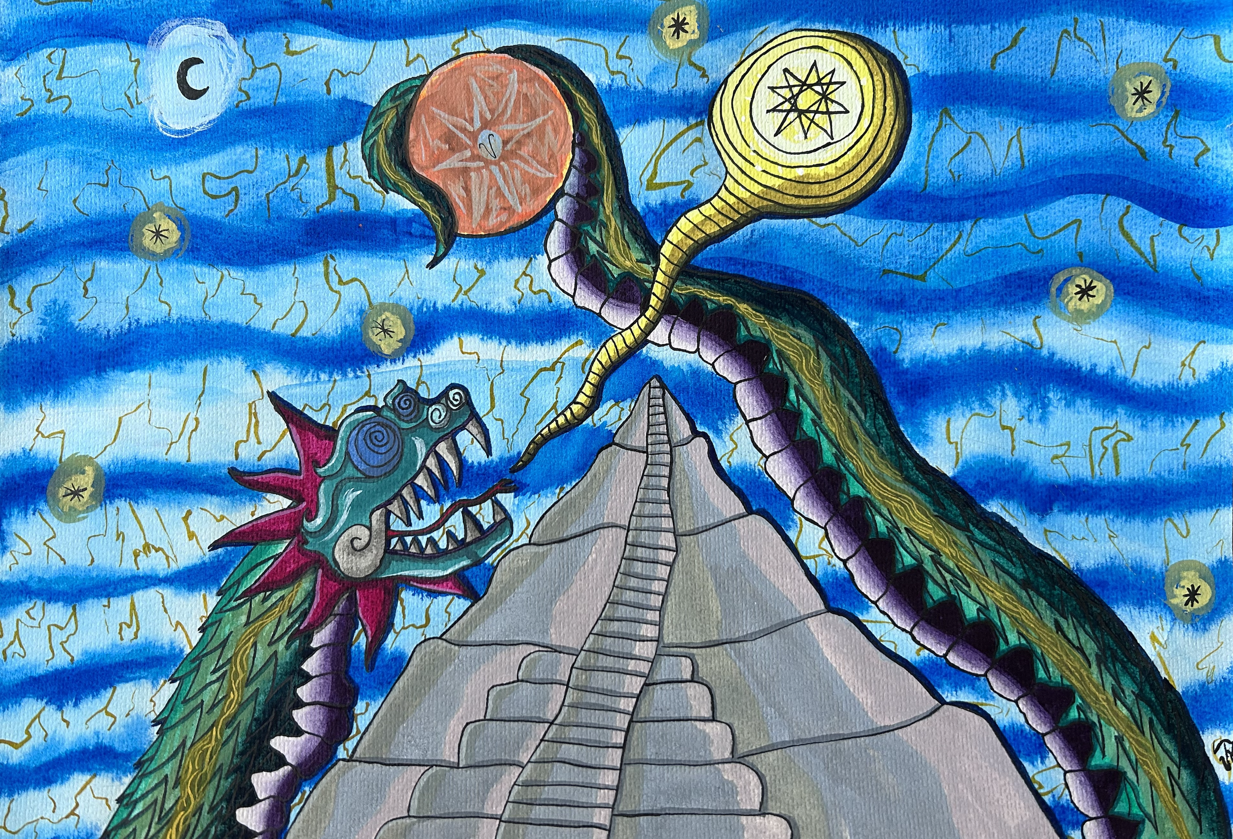 Renaissance, 2021 - 35x20cm - Watercolor and ink on cotton paper