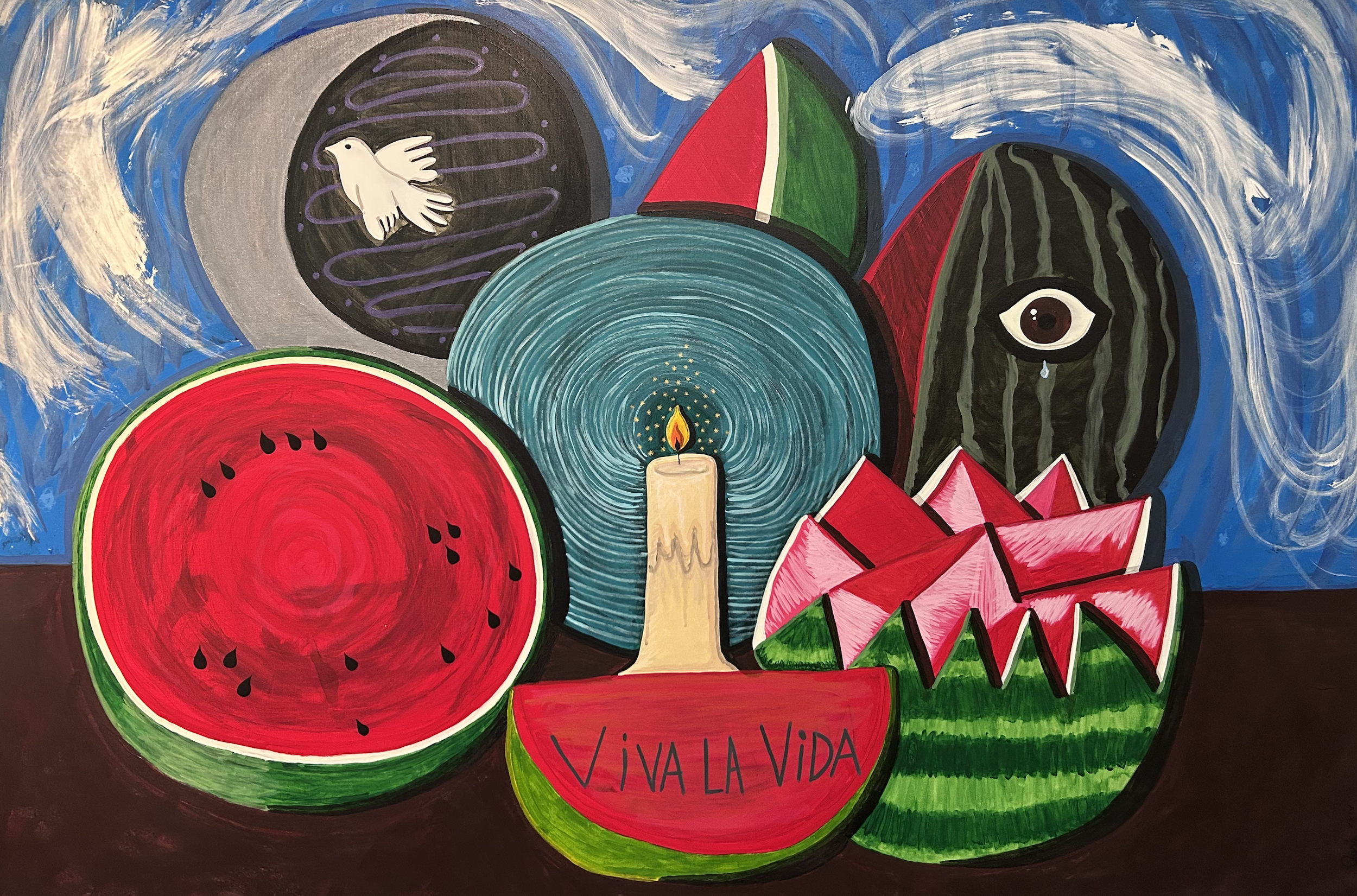 Viva La Vida, 2024 - 1.80x1.20m - Acrylic paints on canvas
