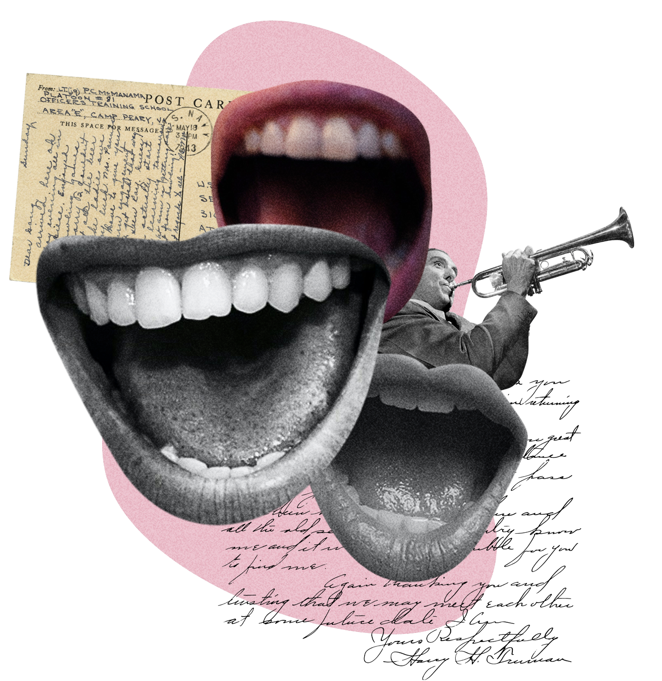 Collage picture symbolizing storytelling