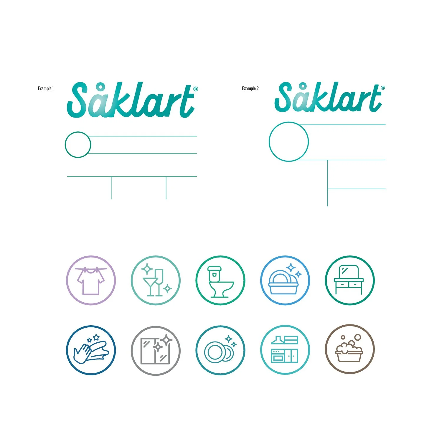 Icons and grid system from the Aåklart Guidelines