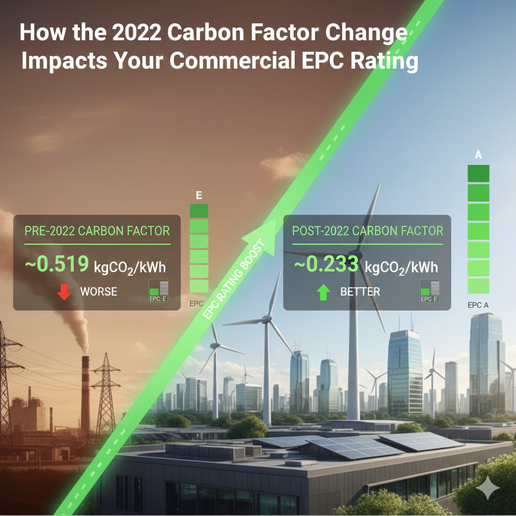How the 2022 Carbon Factor Change Impacts Your Commercial EPC Rating