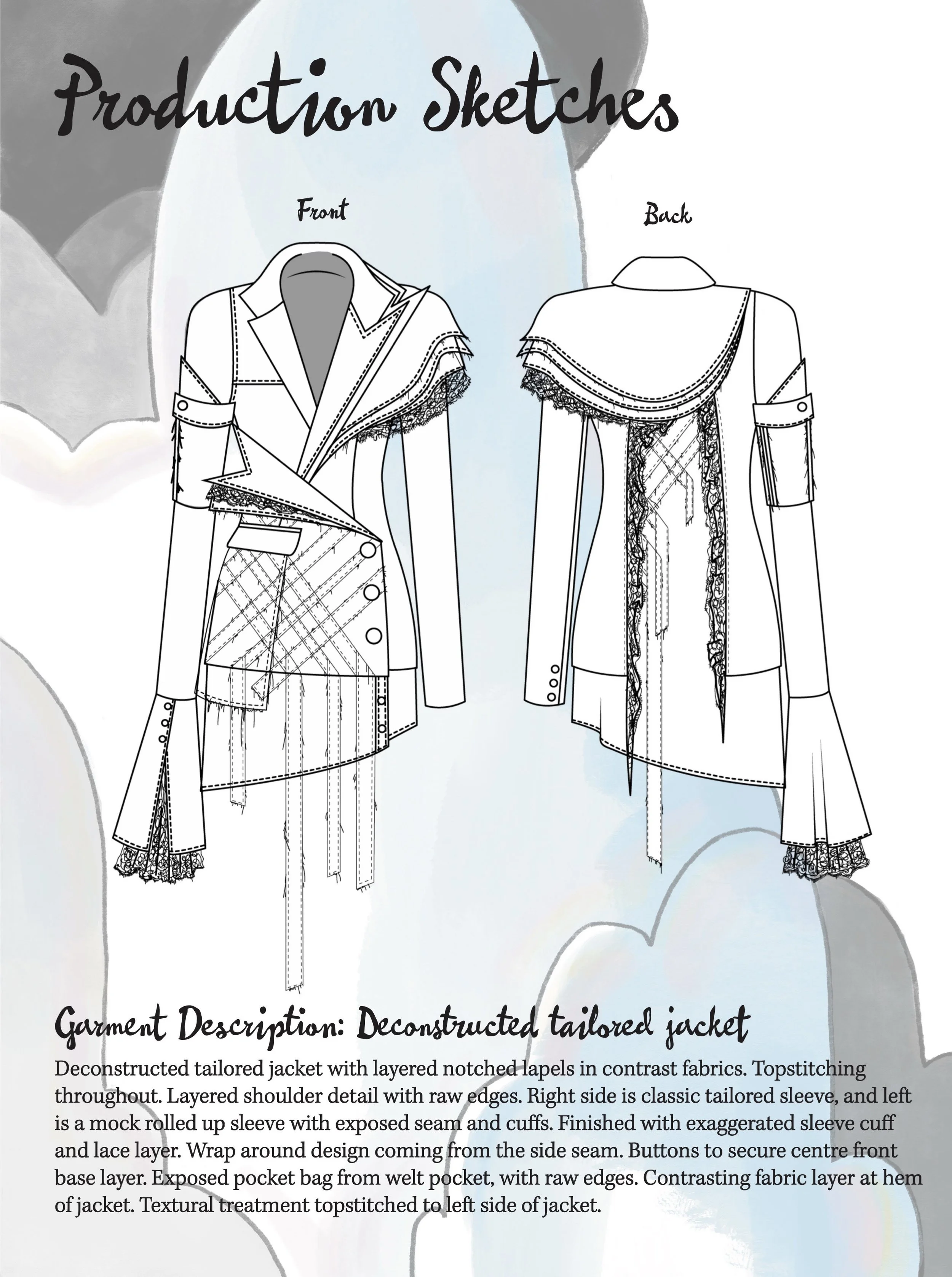 CAD Production Sketches: Adobe Illustrator